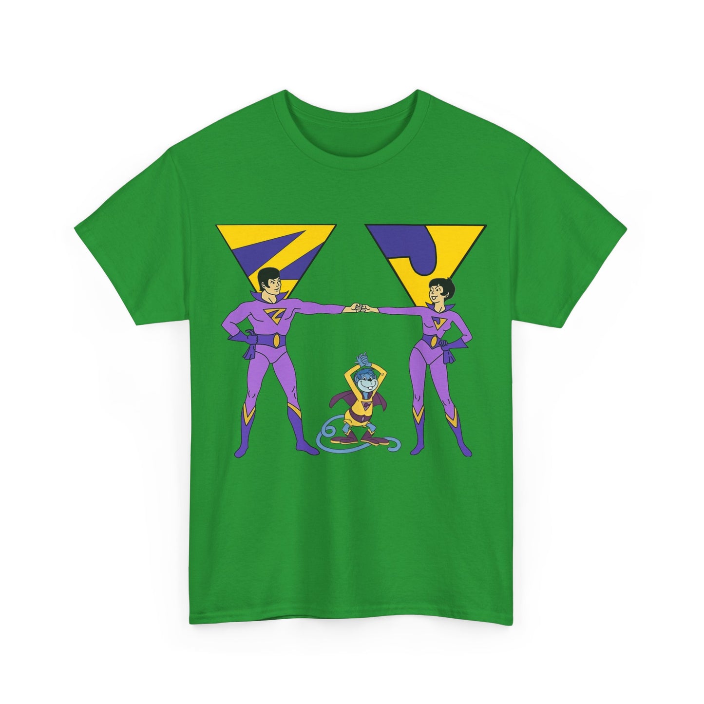 Wonder Twins T-Shirt - Super Friends - Zan & Jayna - Hanna-Barbera Cartoon - DC Comics