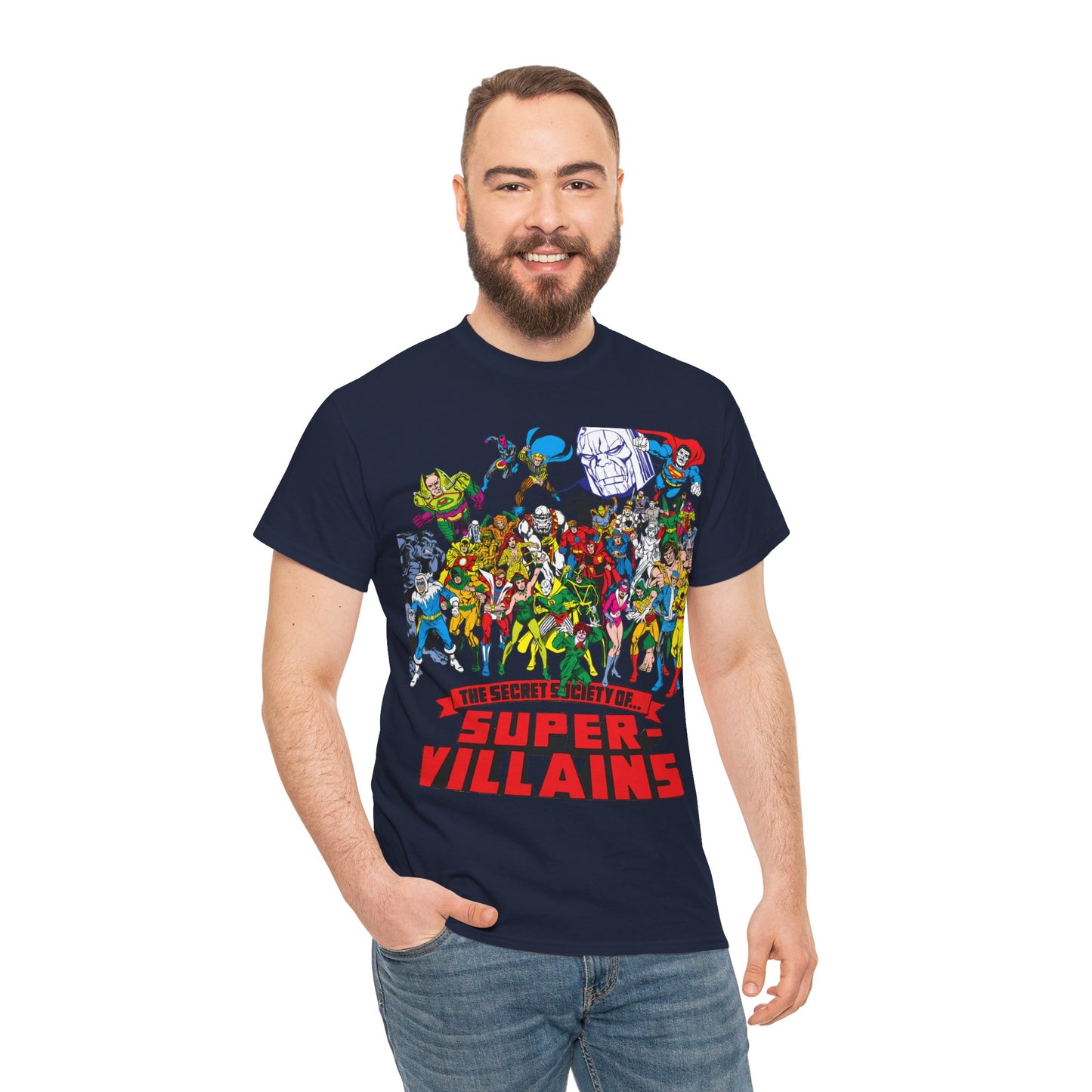 Secret Society of Super-Villains T-Shirt - DC Comics - SSOSV - Luthor, Grodd, Darkseid, Sinestro, Poison Ivy, Mirror Master