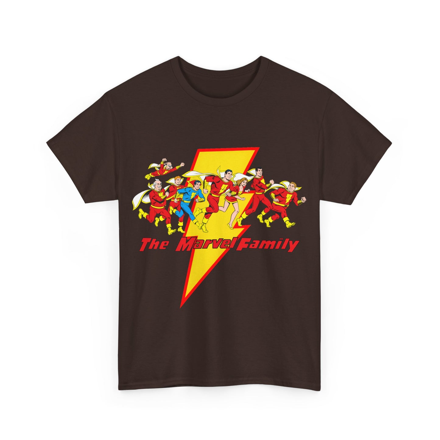 Marvel Family T-Shirt - Shazam - DC Comics - Mary Marvel, Hoppy the Marvel Bunny, Uncle Marvel, Captain Marvel Jr - DC Who's Who Art