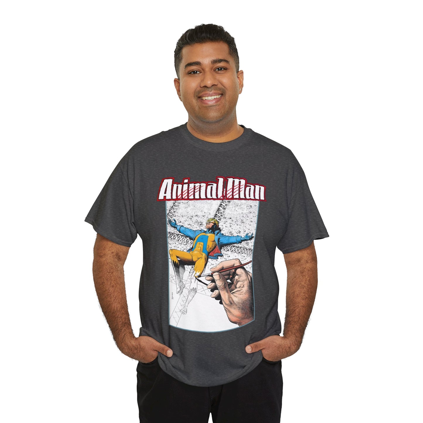 Animal Man T-Shirt - Brian Bolland Art - Buddy Baker - DC Comics, Vertigo Comics 1980s Series - Grant Morrison Stories