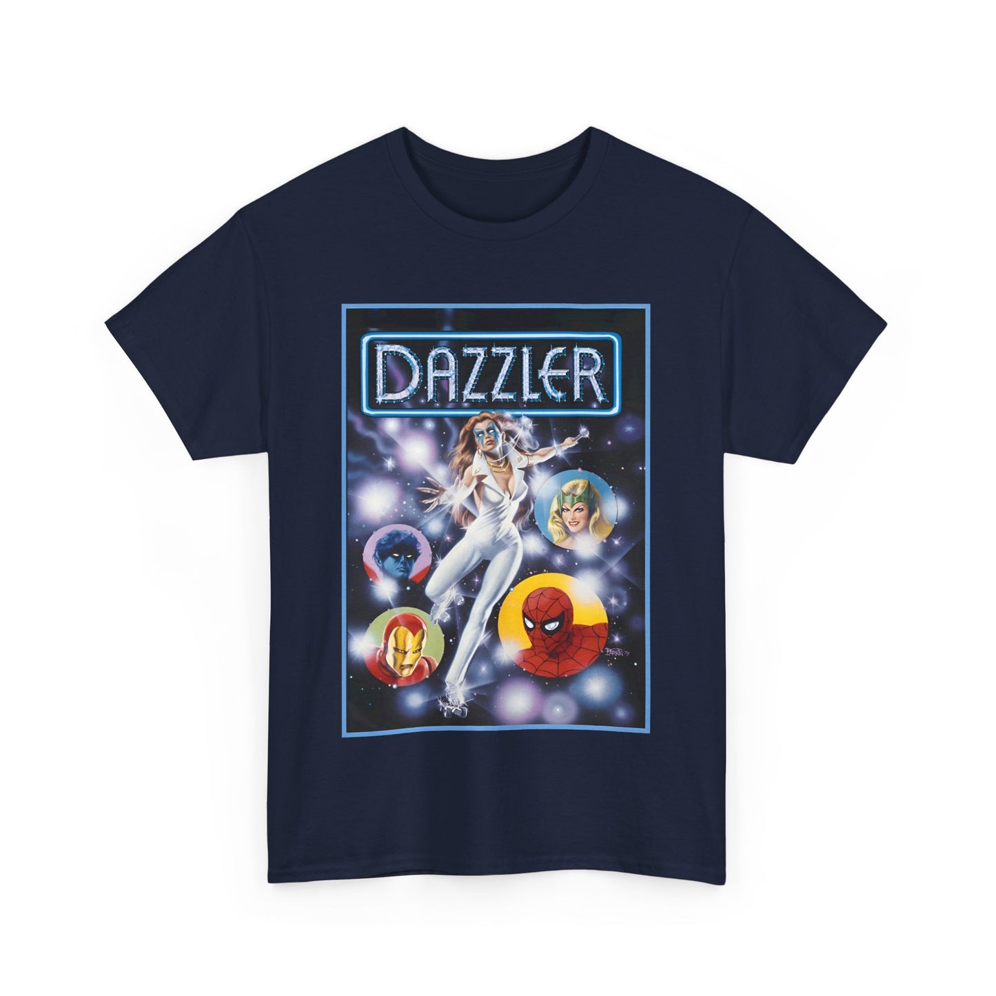 Dazzler T-Shirt - Bob Larkin Art - X-Men Connection - Alison Blaire - Mutant Pop Star - Marvel Comics