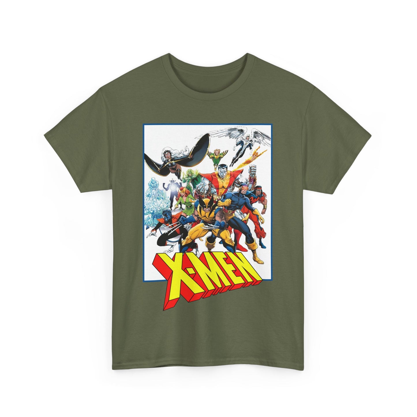 X-Men T-Shirt - Classic Arthur Adams Art - Marvel Comics - Wolverine, Colossus, Storm, Cyclops, Nightcrawler, Iceman