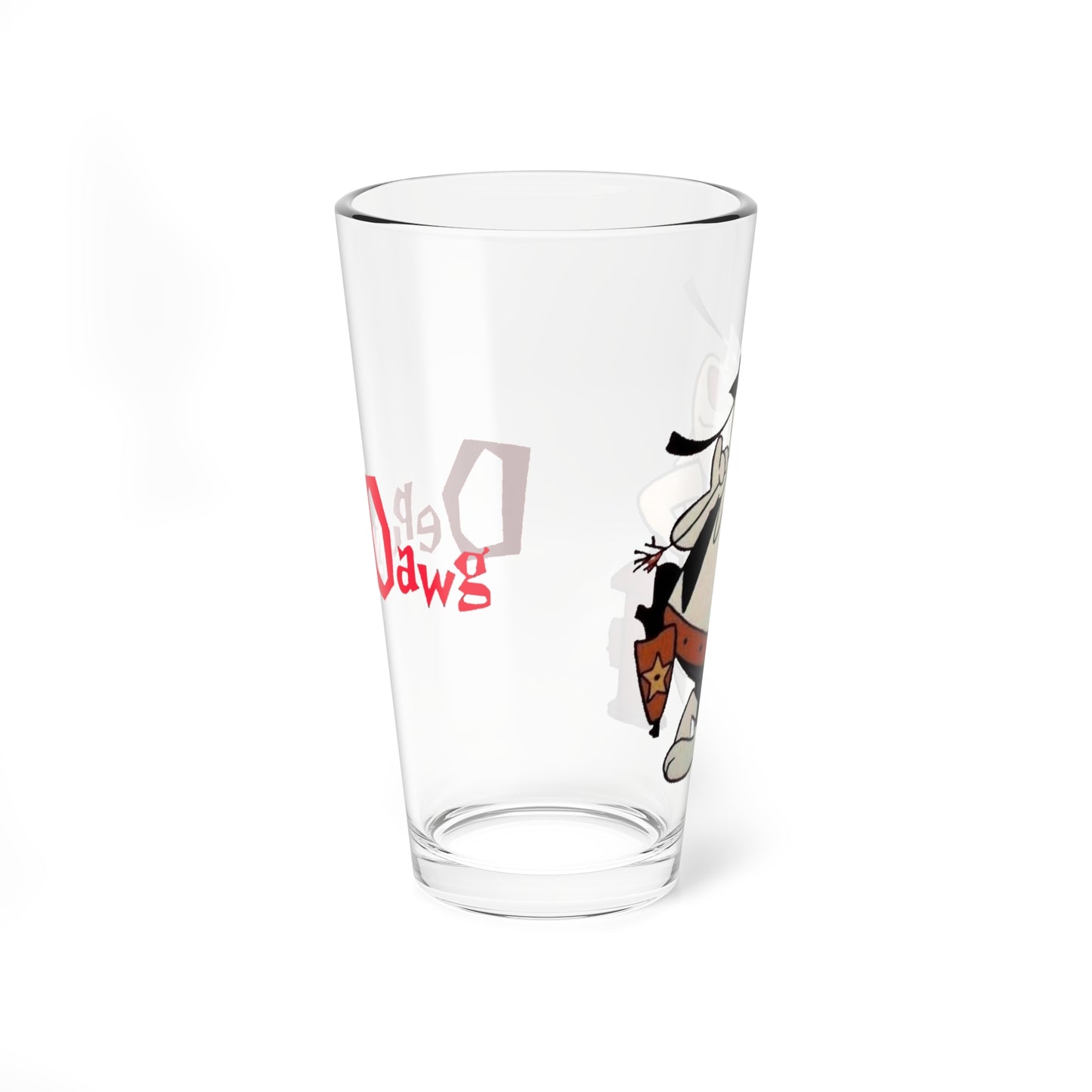 Deputy Dawg Pint Glass, 16oz - Classic Terrytoons 1960s Beloved Cartoon - Retro Animation