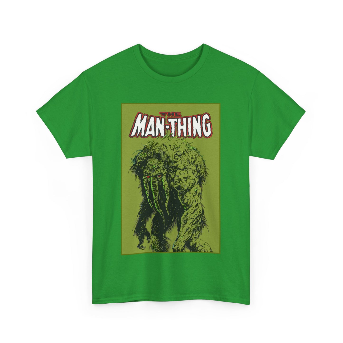 Man-Thing T-Shirt - Marvel Comics - Whatever Knows Fear Burns At The Touch - Swamp Monster