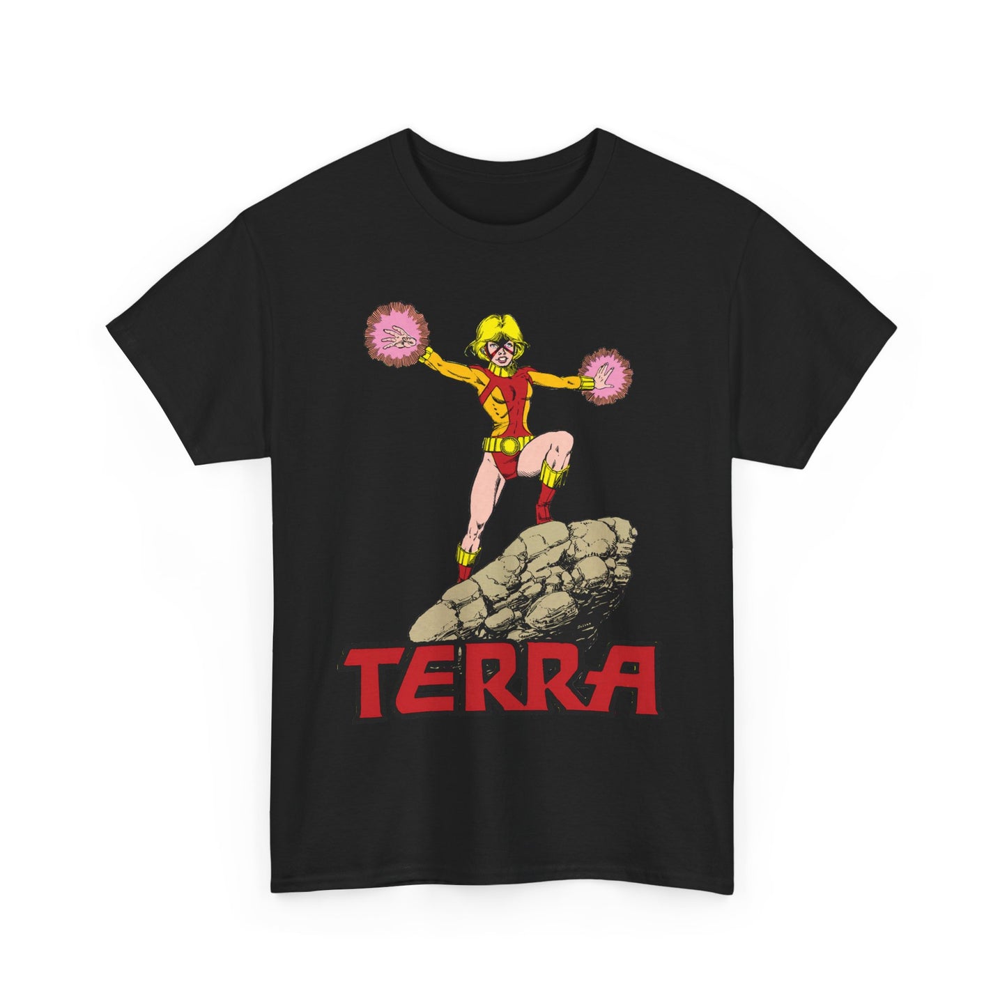 Terra T-Shirt - George Perez Art - - New Teen Titans & Traitor - Judas Contract - Tara Markov, Sister to Geo-Force - Deathstroke Ally - DC Comics