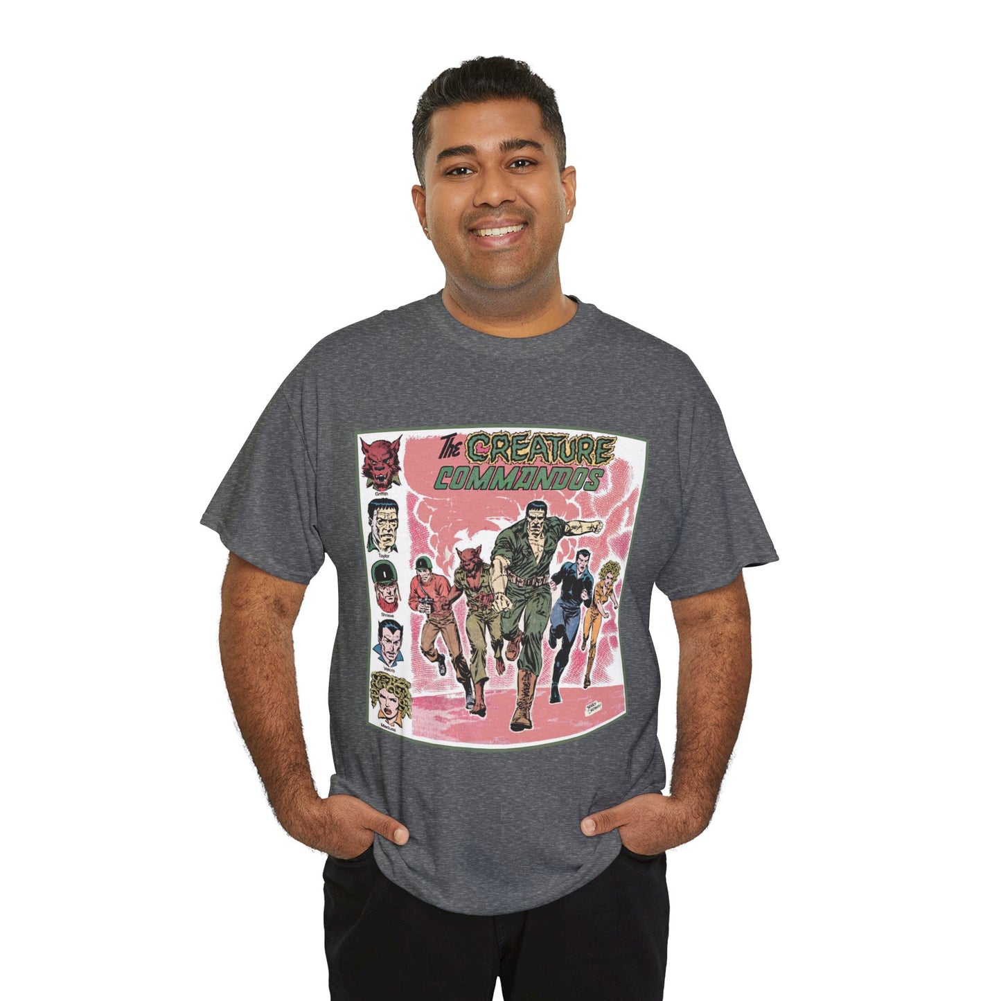Creature Commandoes T-Shirt - Jerry Ordway Art - Medusa, Velcro, Shrieve - DC Comics Who's Who Art - Inspiration for James Gunn Series