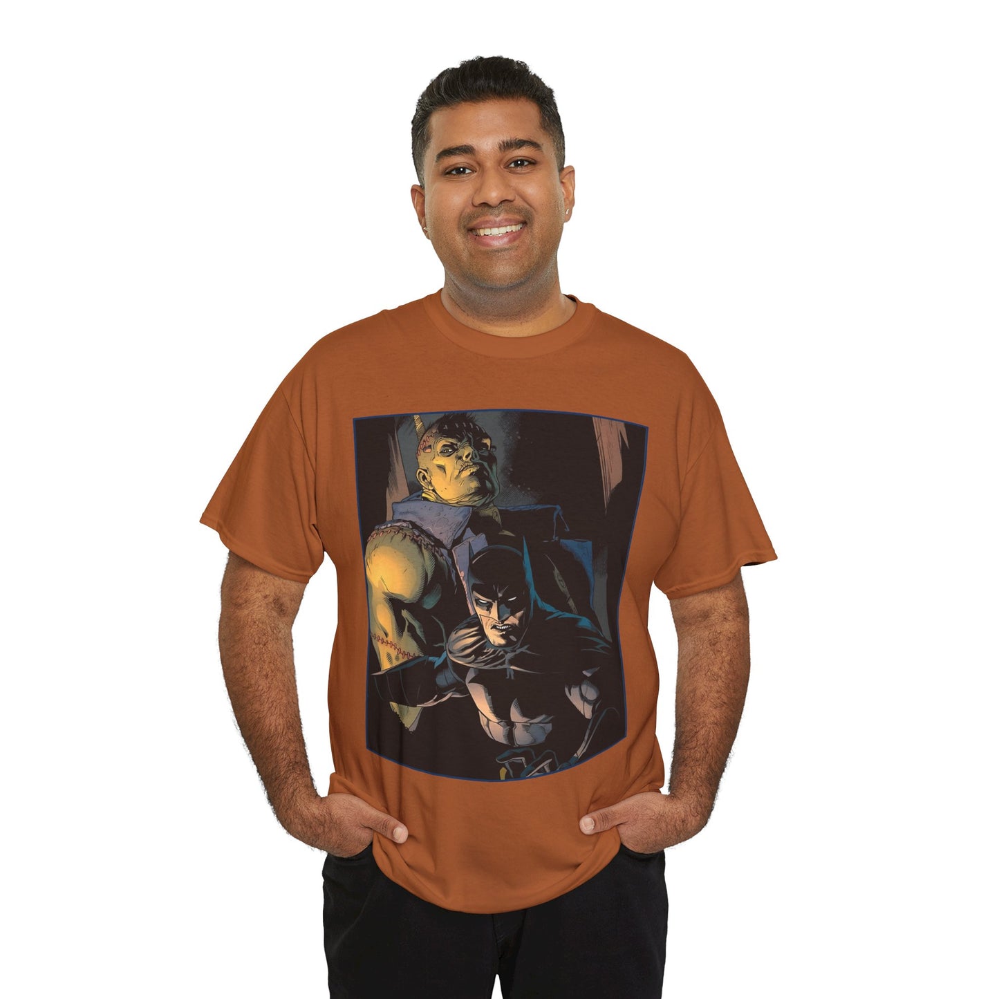 Batman & Frankenstein T-Shirt - Doug Mahnke Art - DC Comics