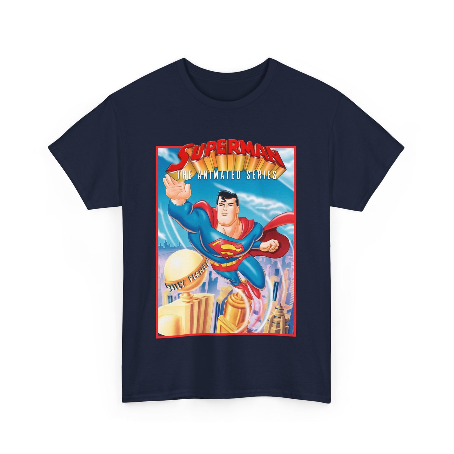Superman The Animated Series T-Shirt - DC Comics - WB Cartoon 1990s - Metropolis - Man of Steel - Daily Planet
