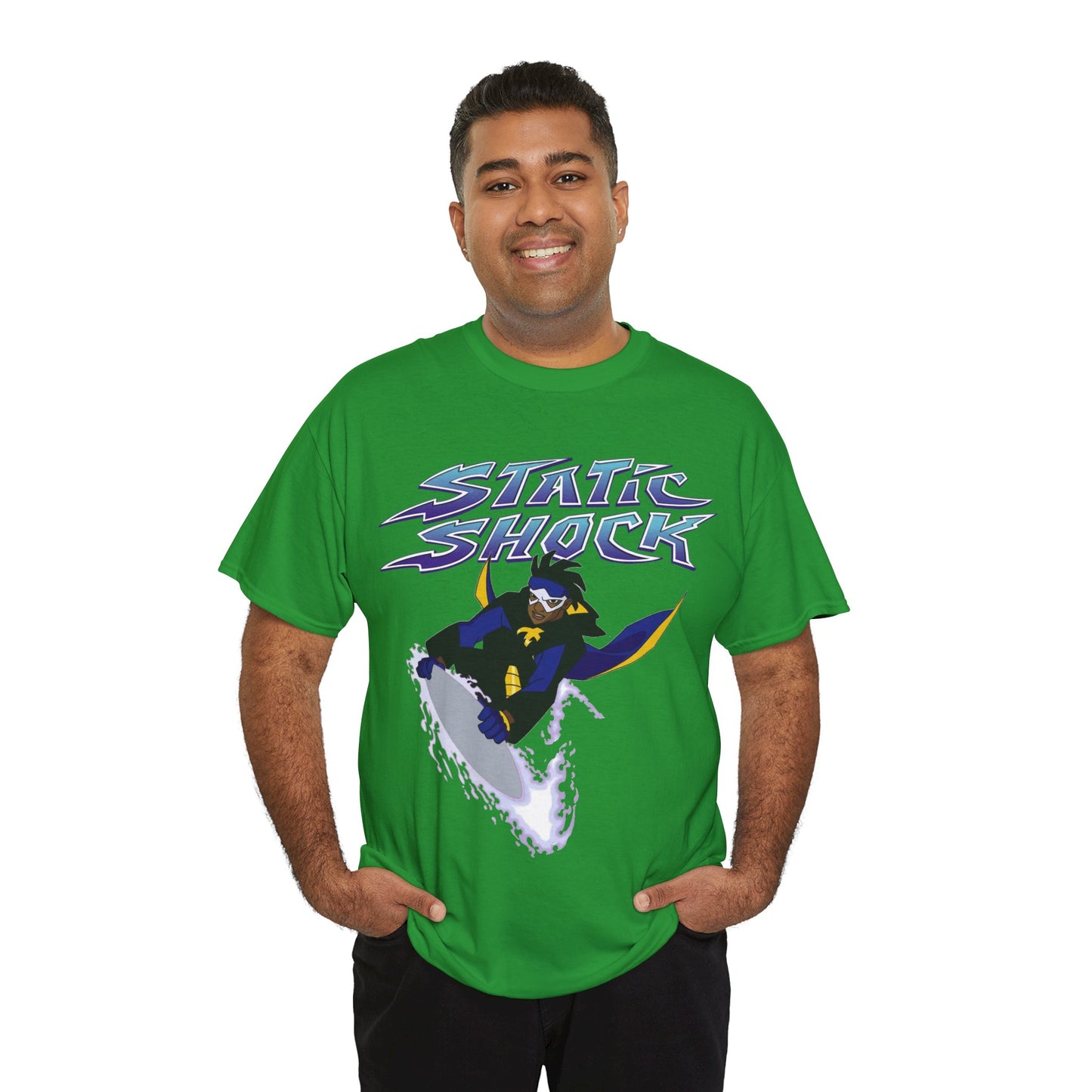 Static Shock T-Shirt - Milestone Comics - WB 1990s Animated Series - DC Comics - Virgil Hawkins