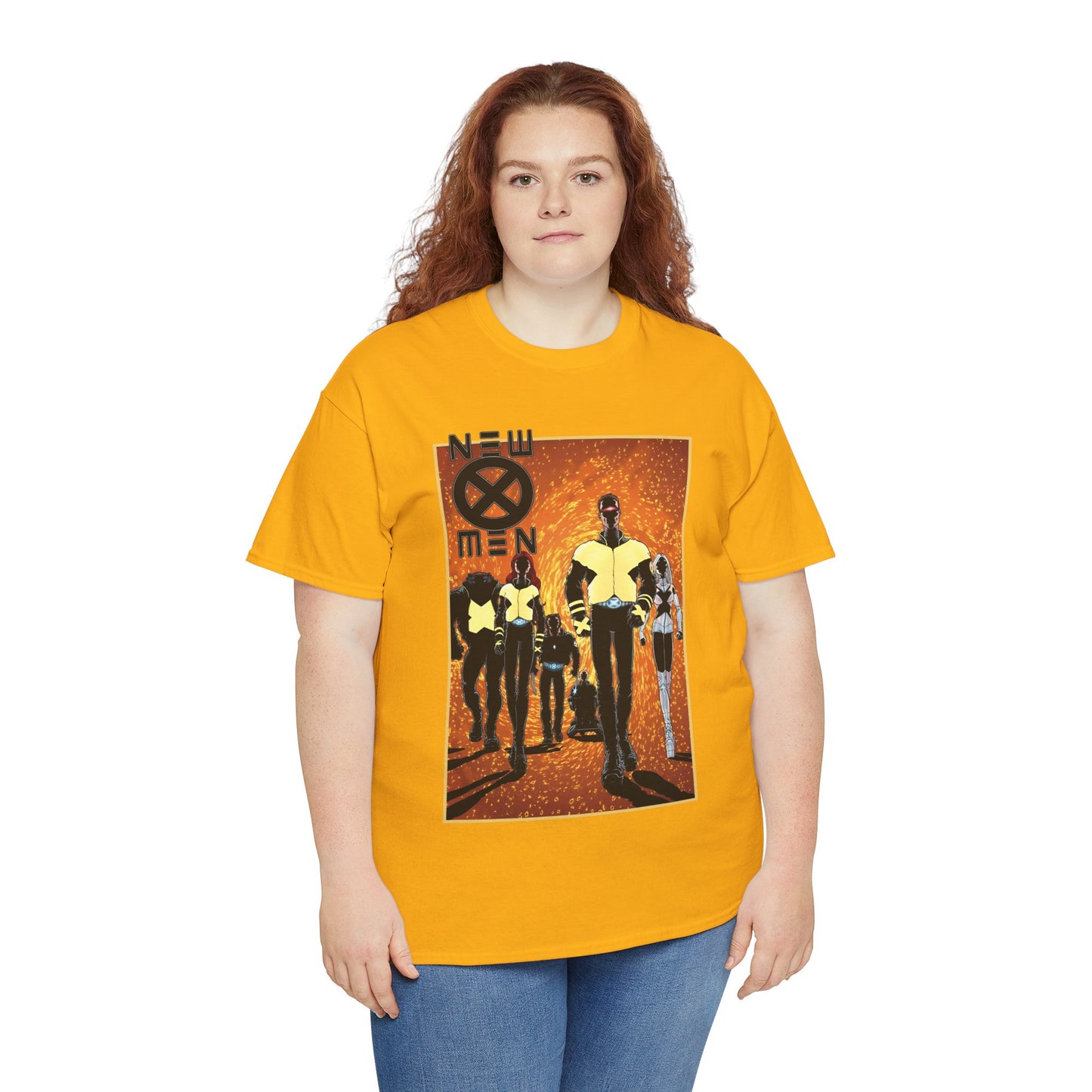 New X-Men T-Shirt - Frank Quitely Art - Wolverine, Cyclops, Jean Grey, Beast, Professor X - Marvel Comics - Grant Morrison Run