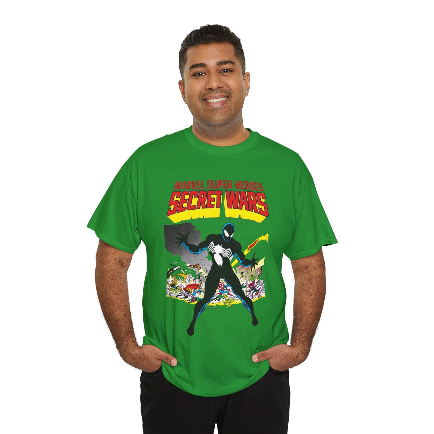 Secret Wars T-Shirt - Classic Marvel Comics Series - Alien Symbiote Spider-Man, 1st Appearance - Future Venom Story