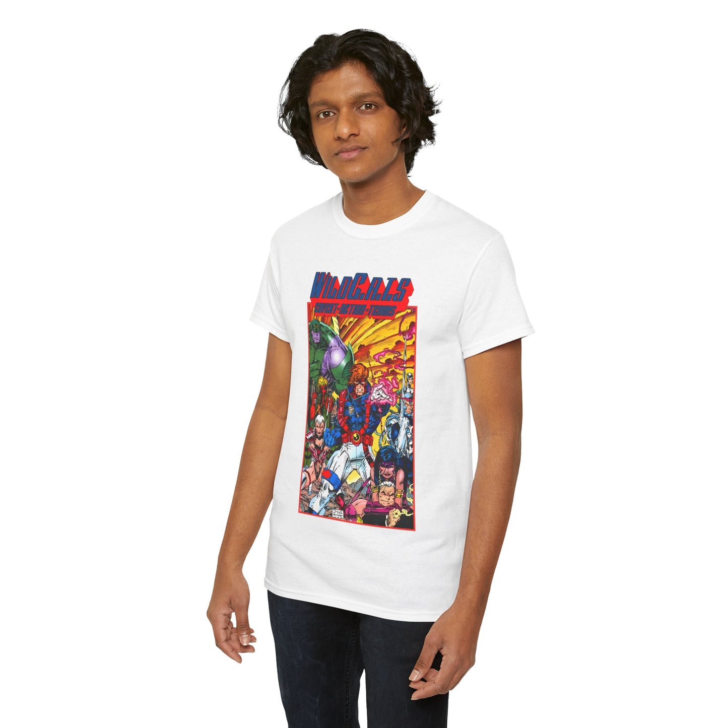 Wildcats T-Shirt - Jim Lee Art - WildC.A.T.s: Covert Action Teams - Spartan, Voice, Grifter, Zealot, Emp - Image/Wildstorm/DC Comics