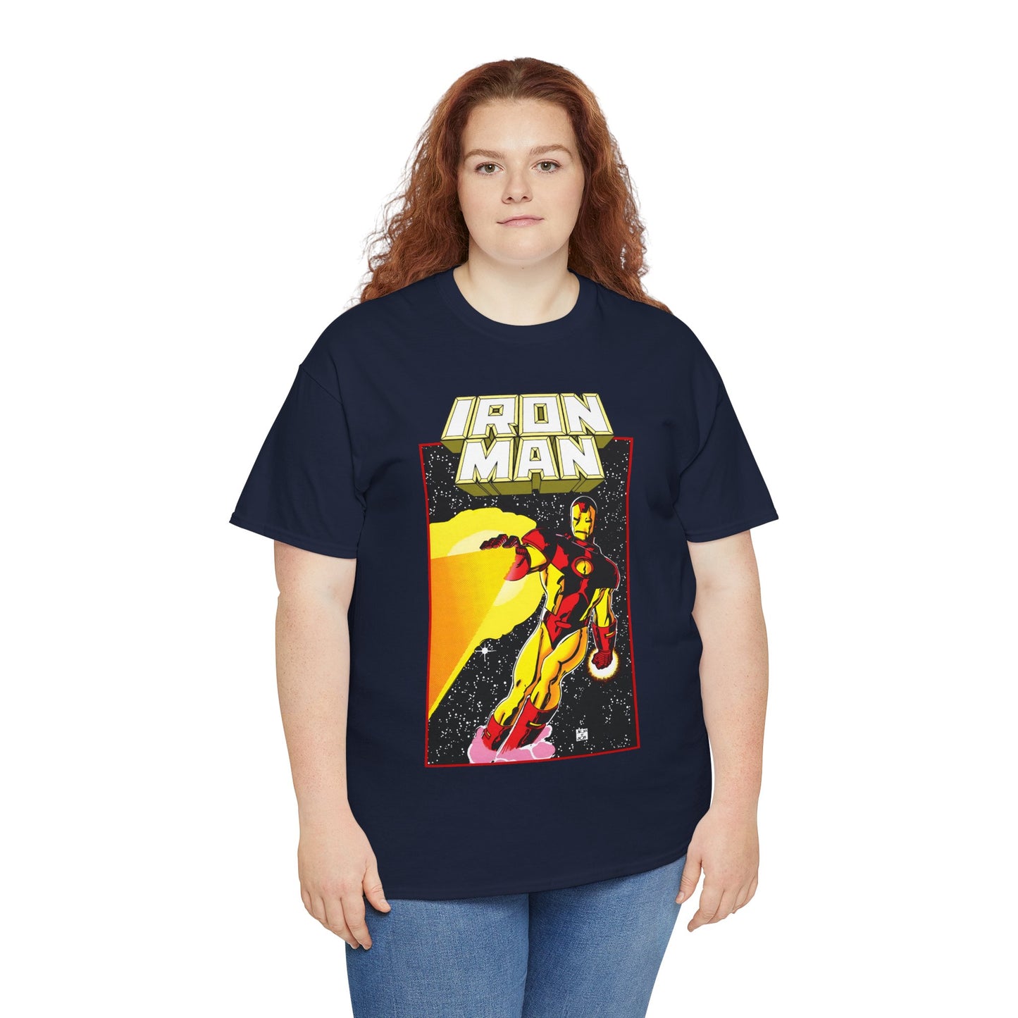 Iron Man T-Shirt - John Romita Jr Art - Cover to Issue #256 - Tony Stark in Space - Marvel Comics