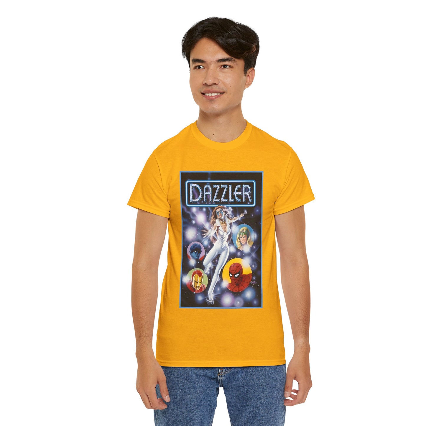Dazzler T-Shirt - Bob Larkin Art - X-Men Connection - Alison Blaire - Mutant Pop Star - Marvel Comics