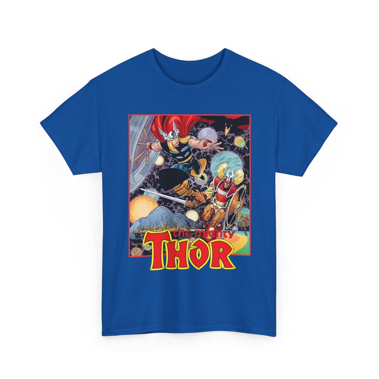 Mighty Thor T-Shirt - Walt Simonson Art - Odin, Asgard - 1980s Series - Marvel Comics