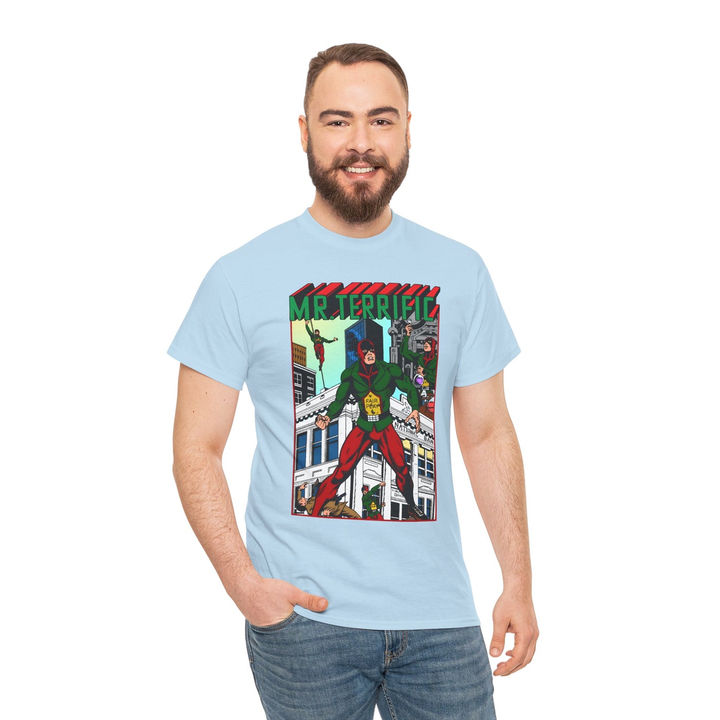 Mr Terrific T-Shirt - JSA Member - Golden Age Hero - DC Comics