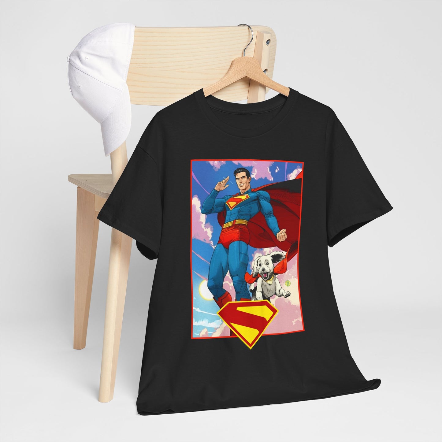 Superman & Krypto T-Shirt - DC Comics - New James Gunn Movie 2025 - Dan Mora Art - Man of Steel