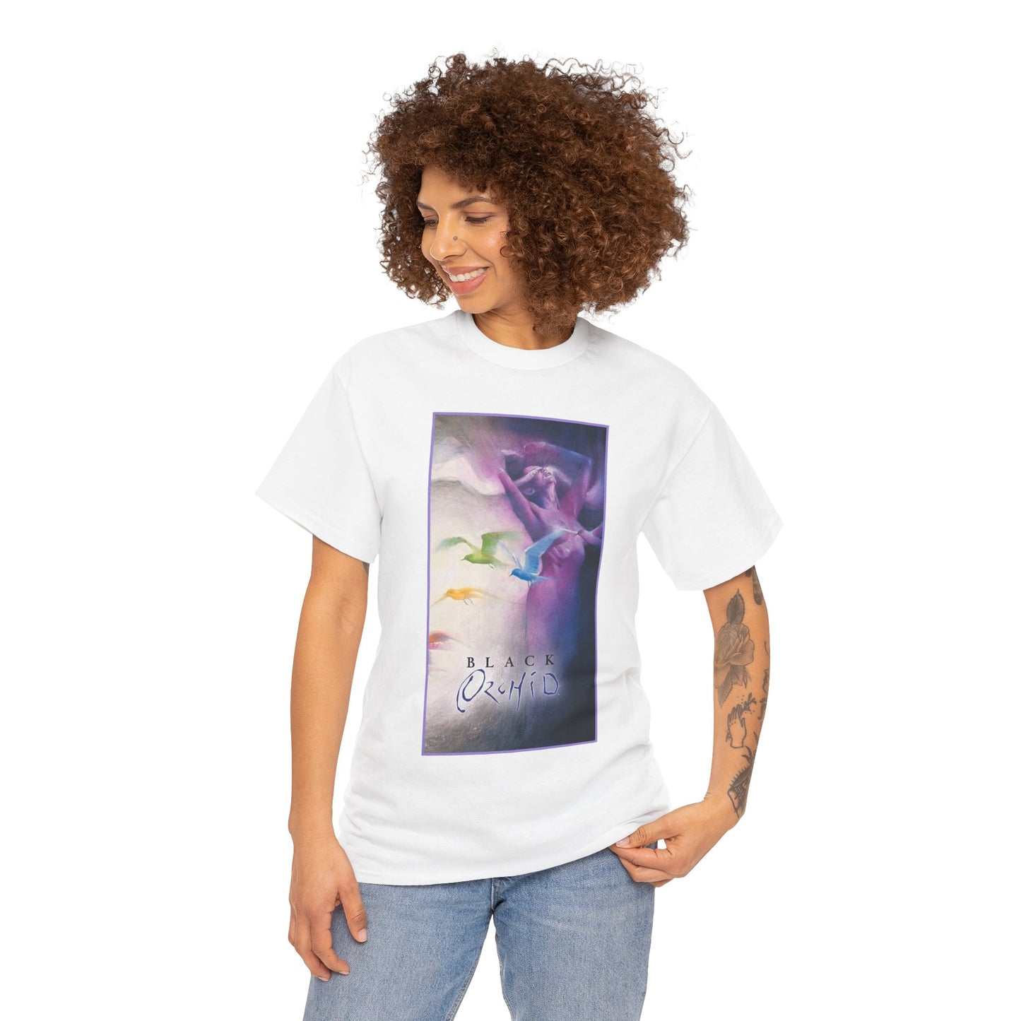 Black Orchid T-Shirt - Dave McKean Art - Susan Linden-Thorne - Neil Gaiman Story - DC Comics, Vertigo Comics