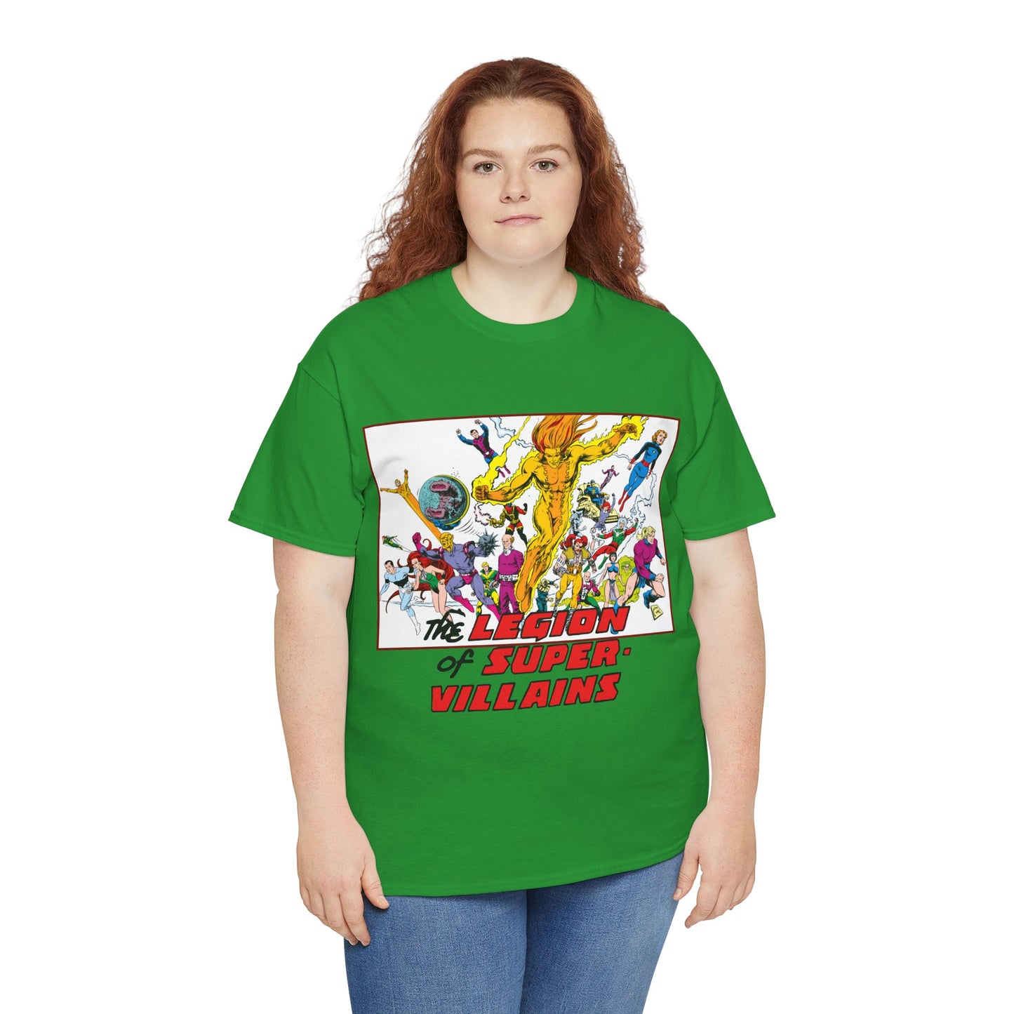 Legion of Super-Villains T-Shirt - Steve Lightle Art - LOSH, Legion of Super-Heroes Foes - Saturn Queen, Tyr, Lightning Lord, Spider Girl, Cosmic King, Nemesis Kid - DC Comics