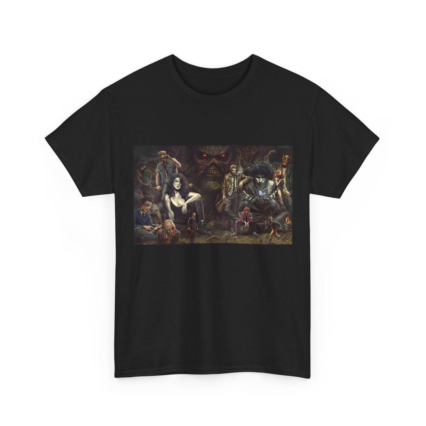 Vertigo Poster T-Shirt - Lee Bermejo Art - Swamp Thing, Sandman, Death, Spider Jerusalem, Shade - DC Comics