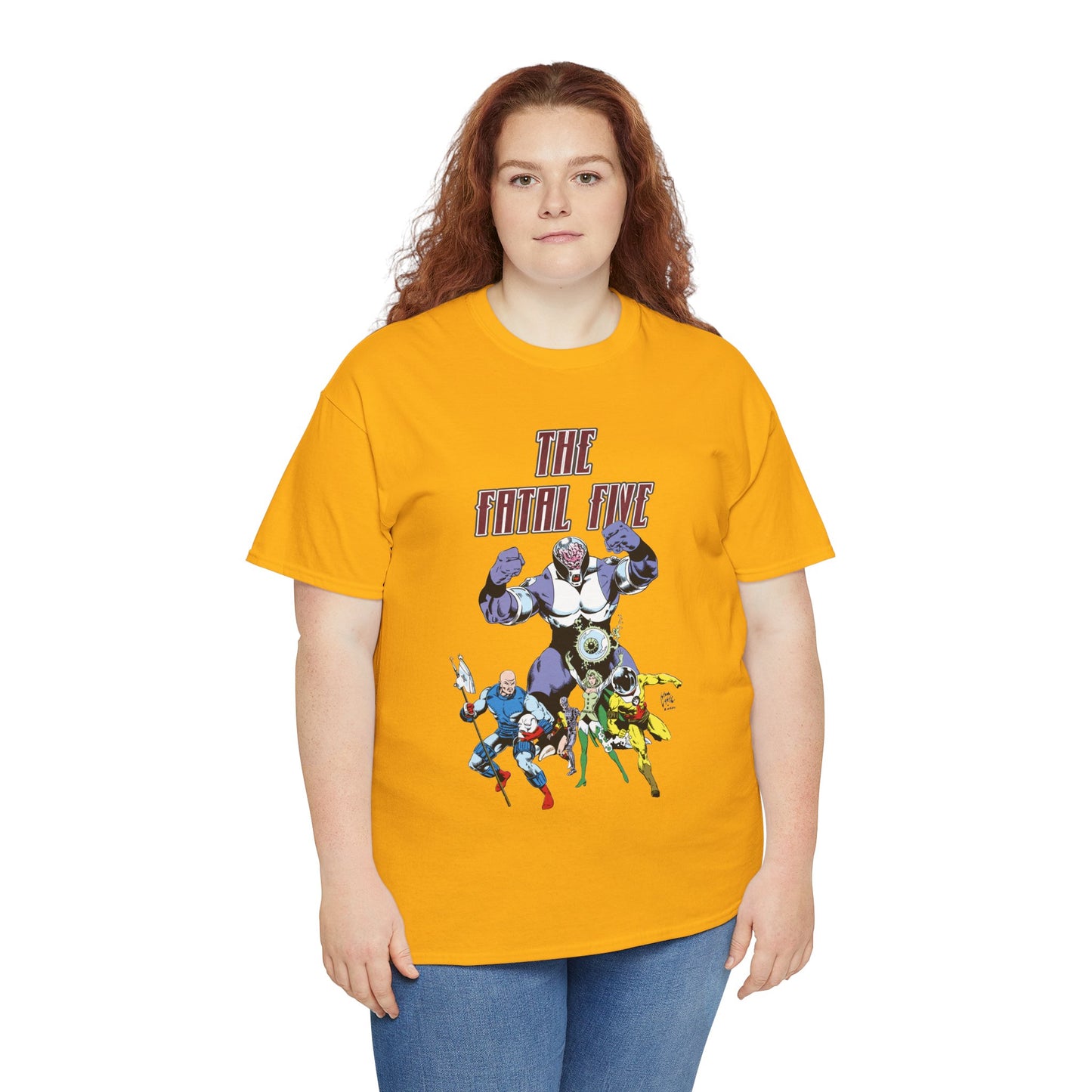 Fatal Five T-Shirt - Legion of Super-Heroes Villains - DC Comics LOSH - Validus, Emerald Empress