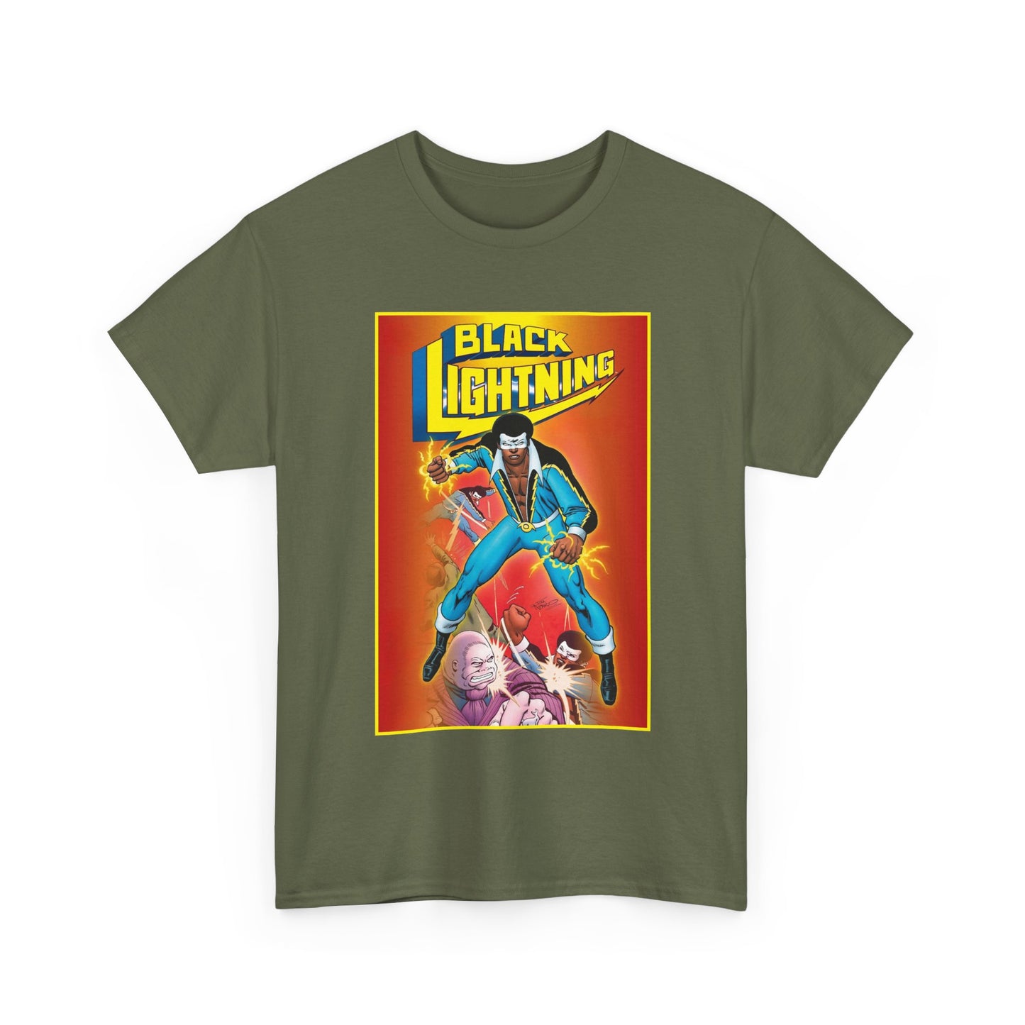 Black Lightning T-Shirt - Trevor Von Eeden Art - Jefferson Pierce - Suicide Slum, Metropolis - DC Comics