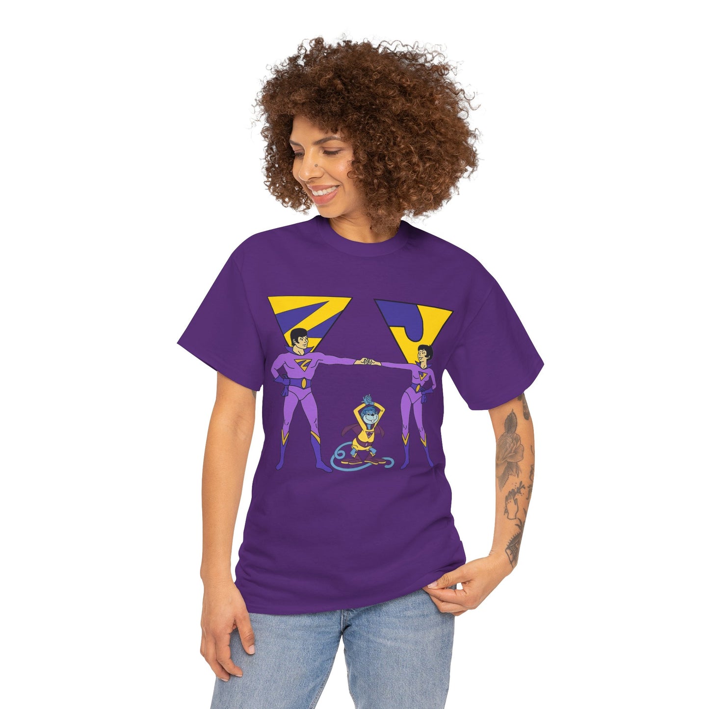Wonder Twins T-Shirt - Super Friends - Zan & Jayna - Hanna-Barbera Cartoon - DC Comics