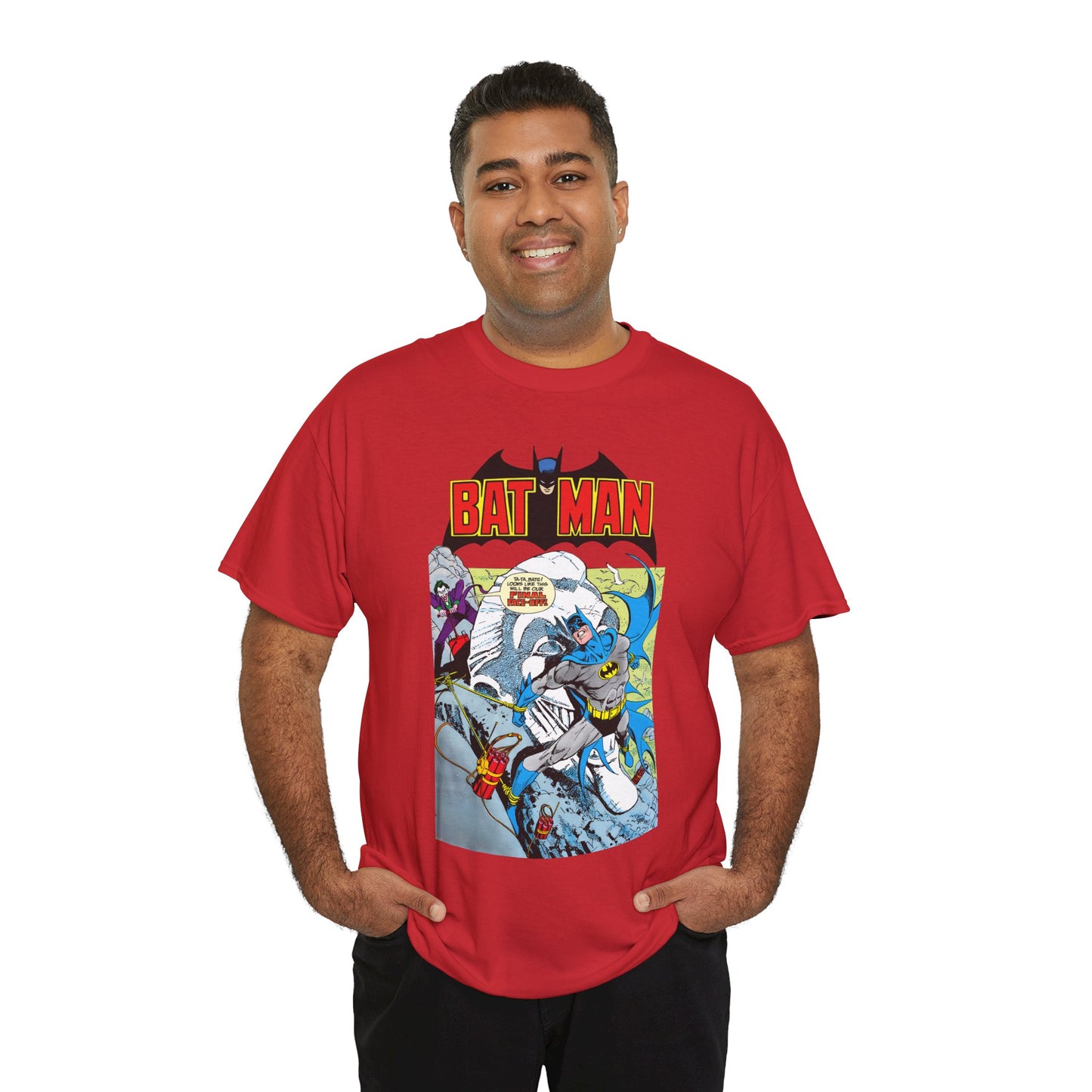 Batman T-Shirt - José Luis García-López Art - Joker - #353 Cover Art - Batman Strapped to Mount Rushmore - Amazing Bronze Age Art