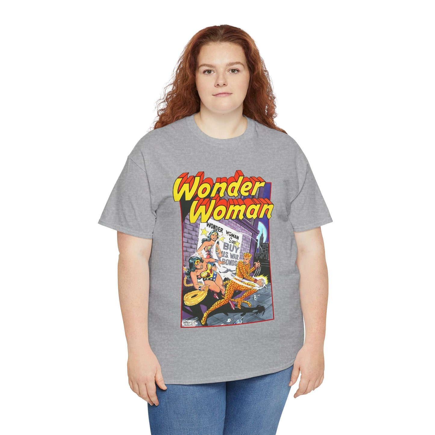 Wonder Woman T-Shirt - José Luis García-López Art - Vs The Cheetah - Classic Bronze Age Art - DC Comics