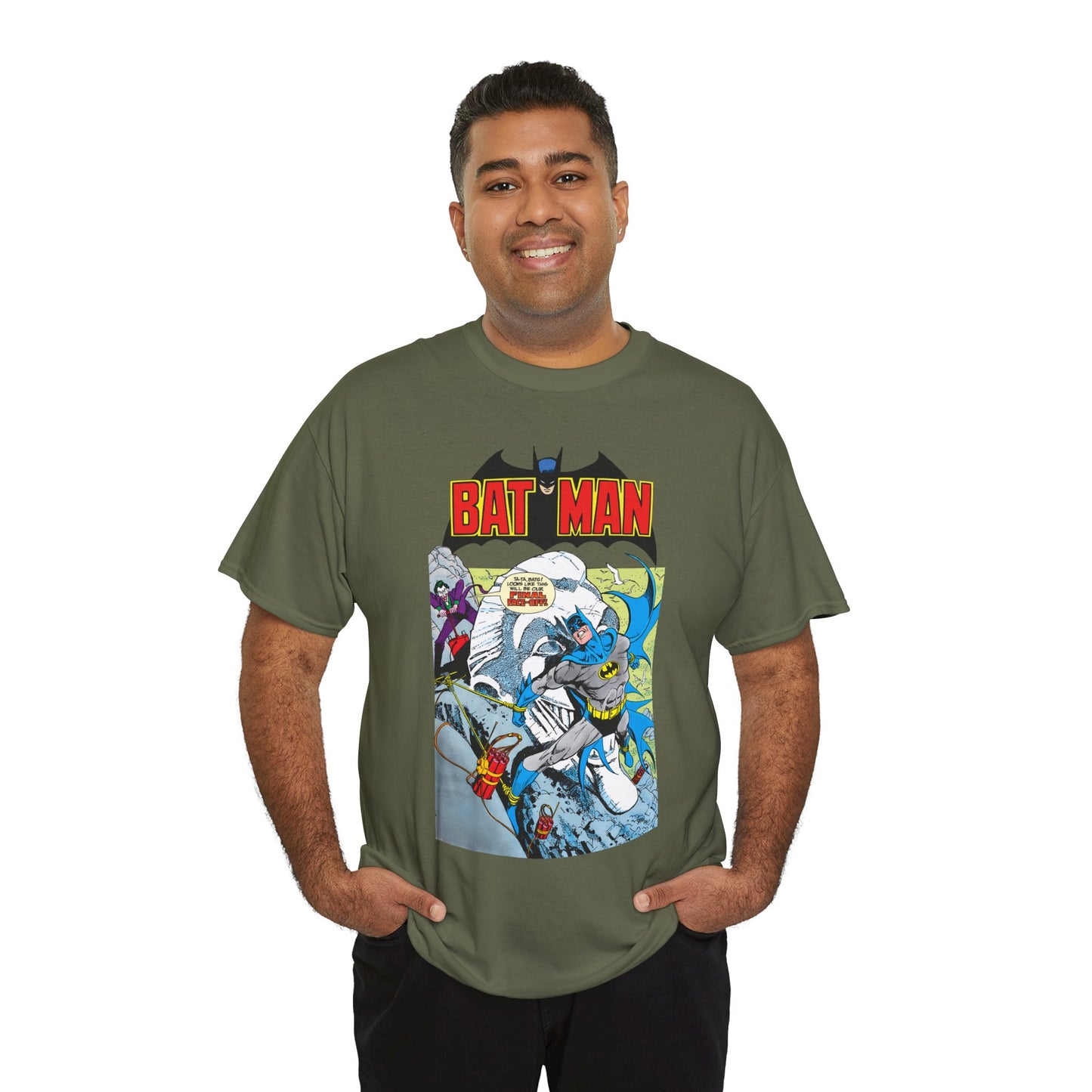 Batman T-Shirt - José Luis García-López Art - Joker - #353 Cover Art - Batman Strapped to Mount Rushmore - Amazing Bronze Age Art