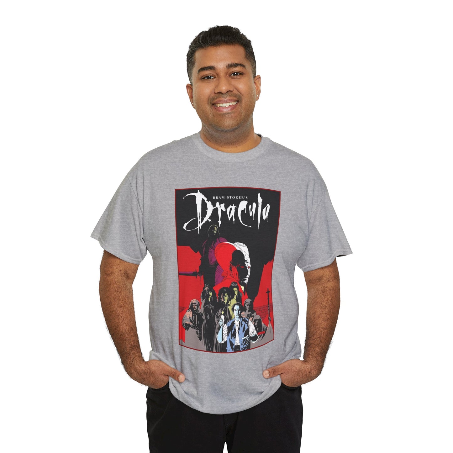Bram Stoker's Dracula T-Shirt - Mike Mignola Art - Francis Ford Coppola Movie - Mina Murray, Jonathan Harker