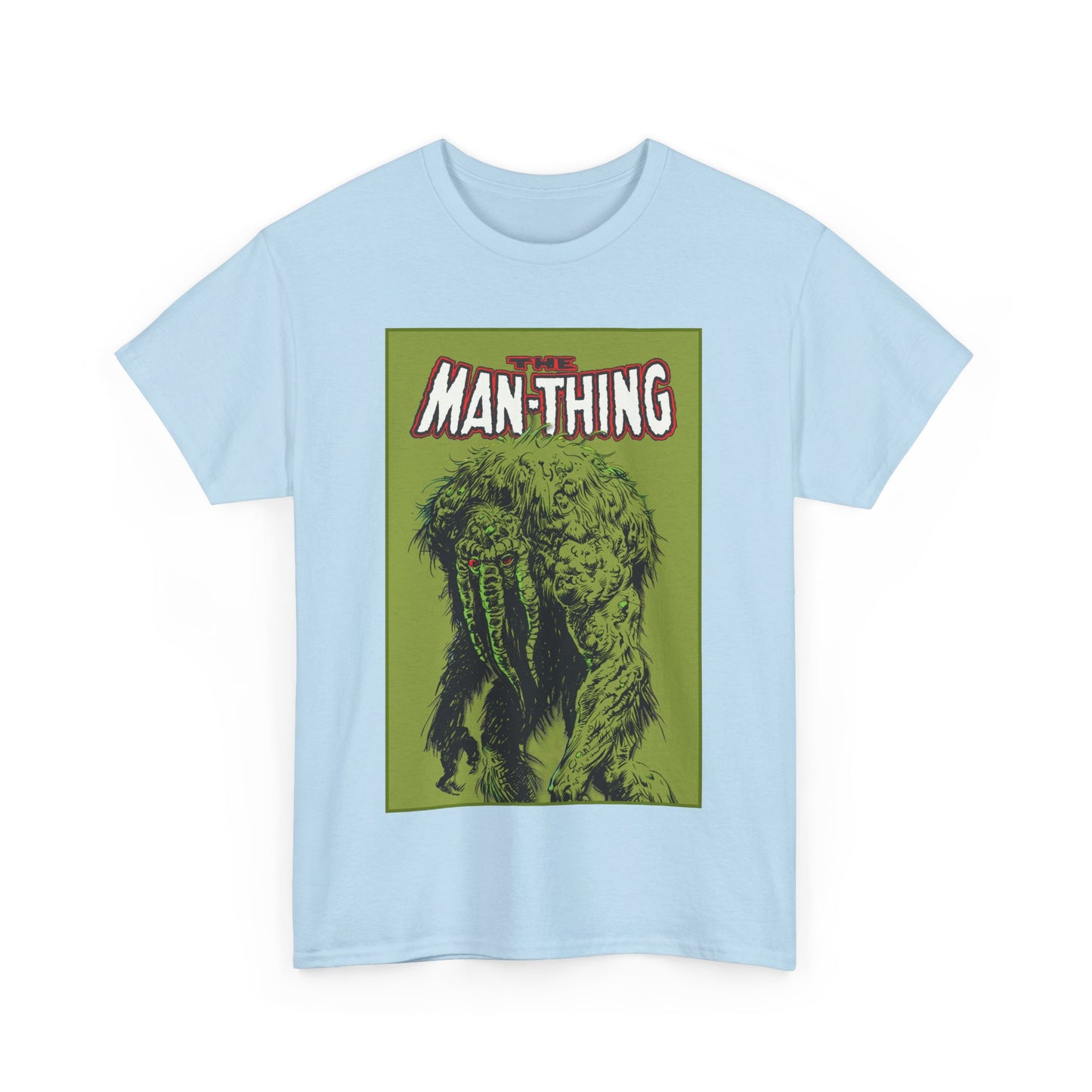 Man-Thing T-Shirt - Marvel Comics - Whatever Knows Fear Burns At The Touch - Swamp Monster