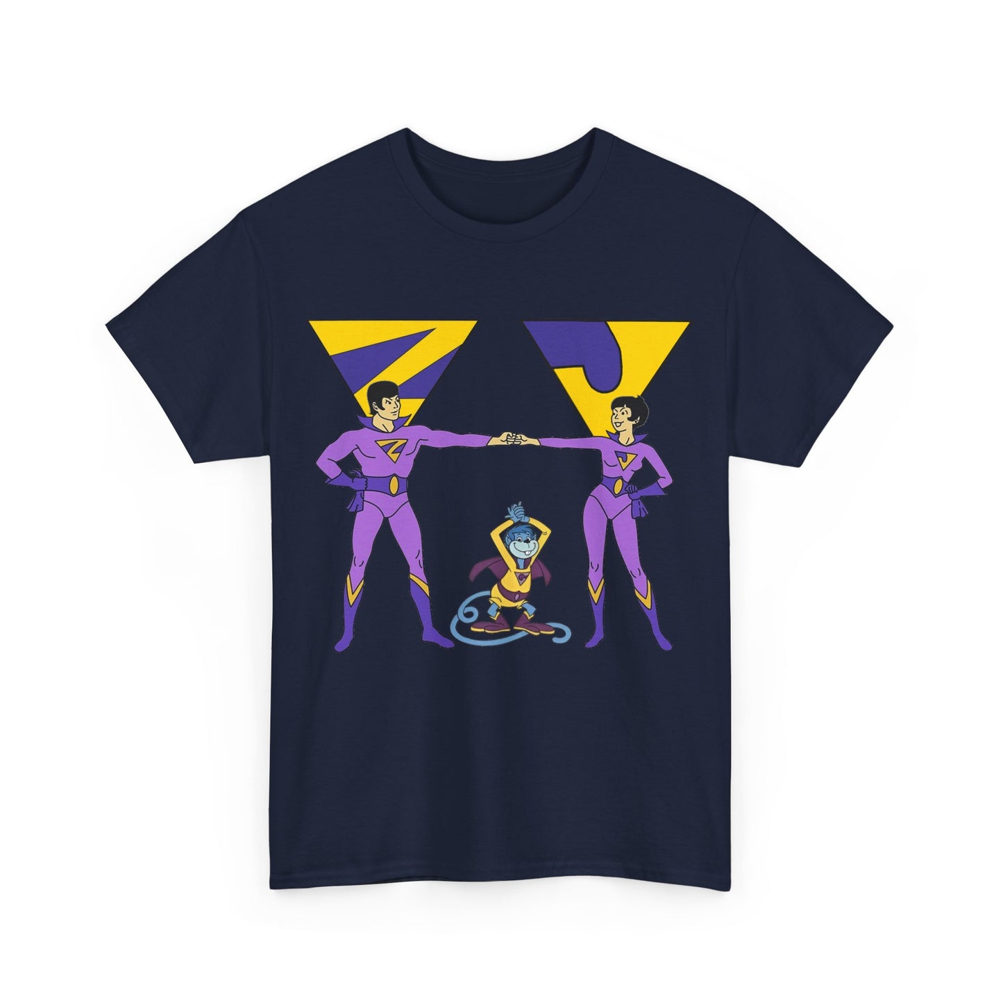 Wonder Twins T-Shirt - Super Friends - Zan & Jayna - Hanna-Barbera Cartoon - DC Comics