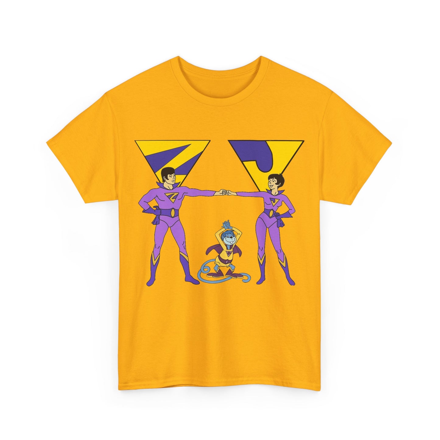 Wonder Twins T-Shirt - Super Friends - Zan & Jayna - Hanna-Barbera Cartoon - DC Comics