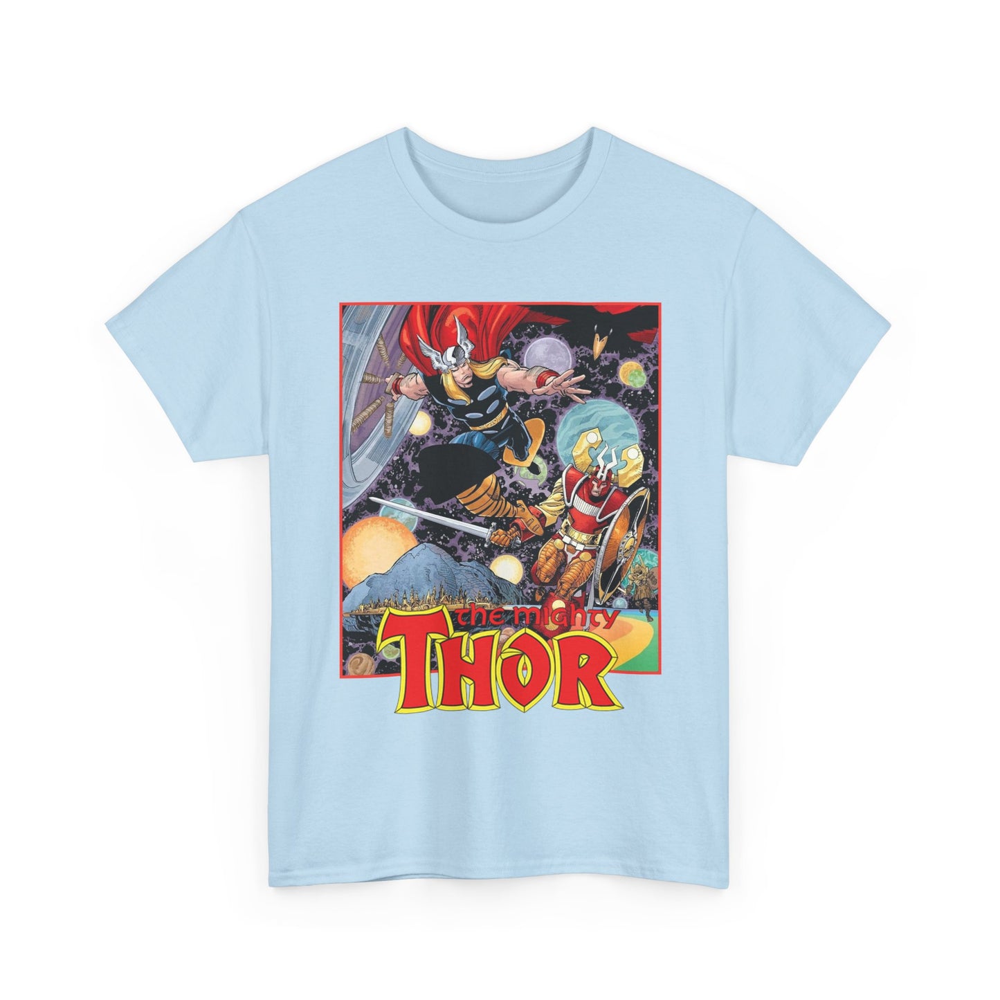 Mighty Thor T-Shirt - Walt Simonson Art - Odin, Asgard - 1980s Series - Marvel Comics