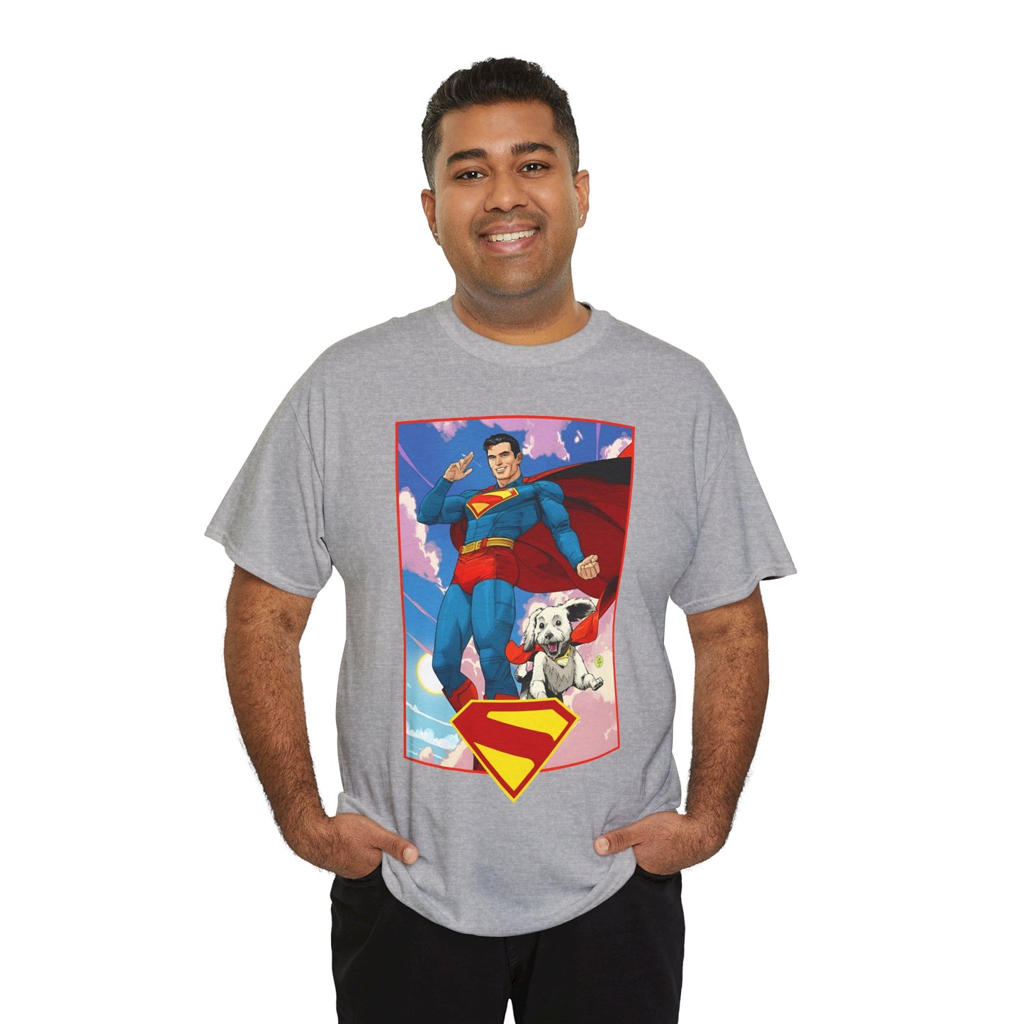 Superman & Krypto T-Shirt - DC Comics - New James Gunn Movie 2025 - Dan Mora Art - Man of Steel