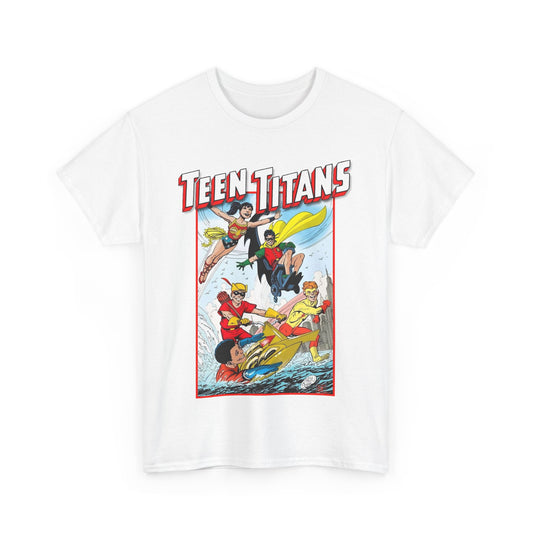 Teen Titans T-Shirt - John Byrne Art - Robin, Wonder Girl, Kid Flash, Speedy, Aqualad - DC Comics
