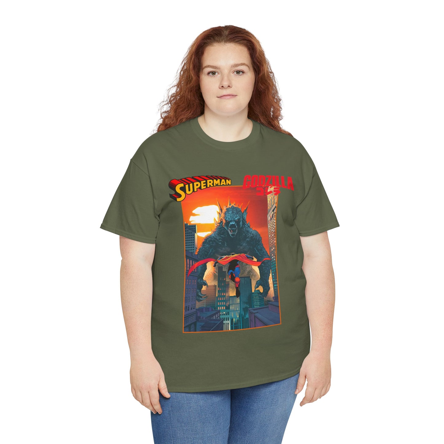 Superman Vs Godzilla T-Shirt - DC Comics - Man of Steel Vs the King of the Monsters