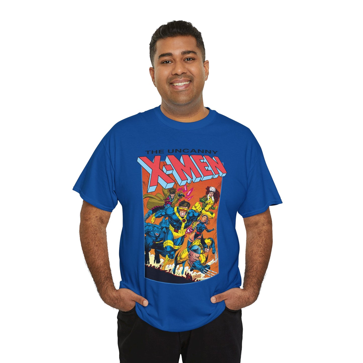 Uncanny X-Men T-Shirt - Jim Lee Art - Cyclops, Wolverine, Gambit, Rogue, Psylocke, Beast - Marvel Comics Mutants