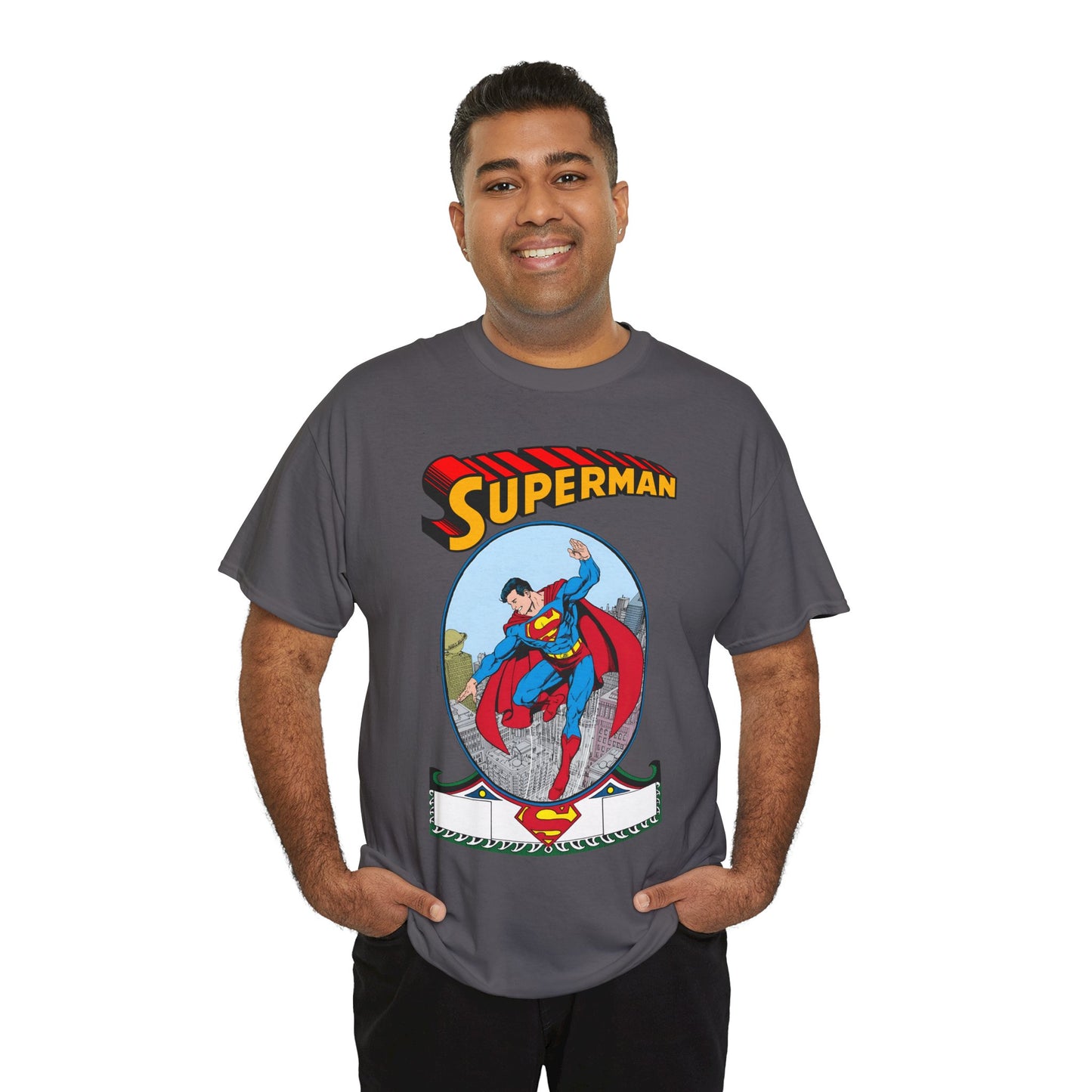 Superman T-Shirt - George Perez Art - #1 Homage Cover - Metropolis, Man of Steel, Daily Planet, Clark Kent - DC Comics