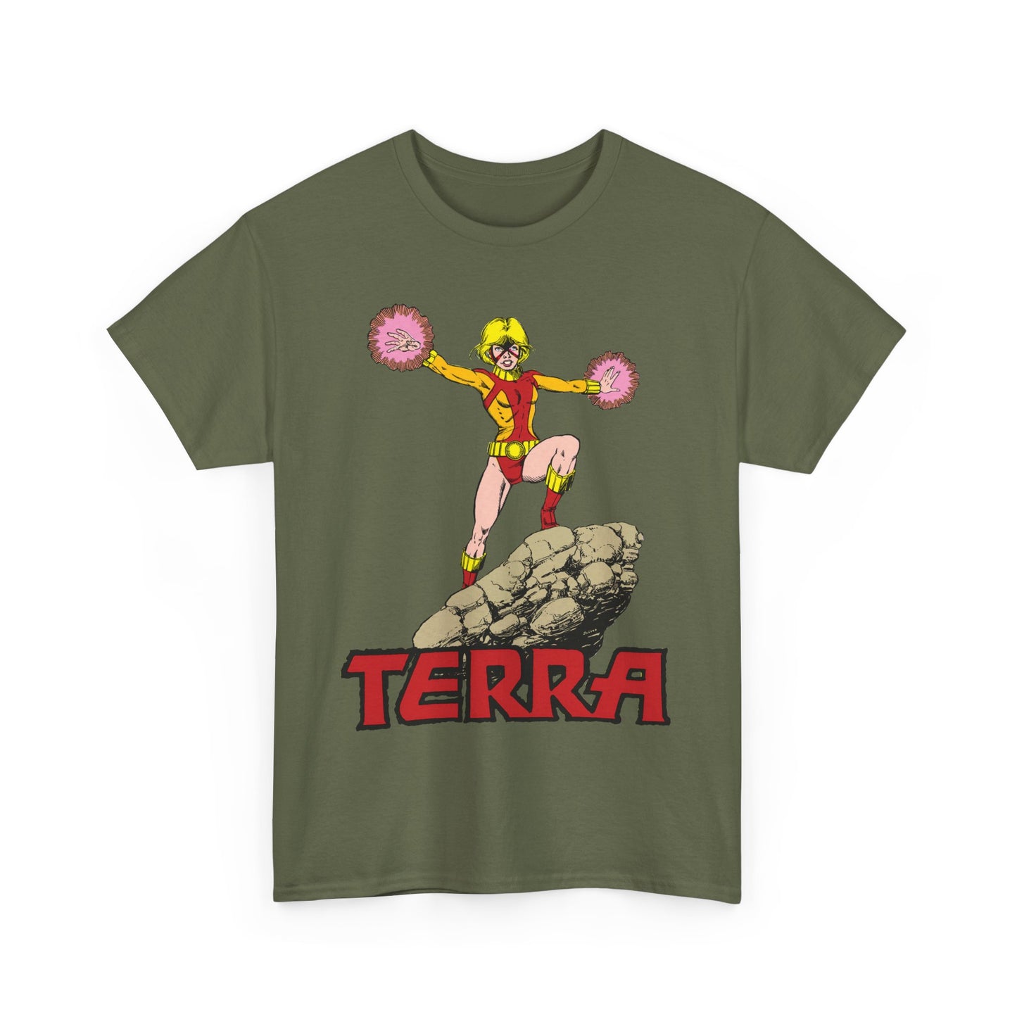 Terra T-Shirt - George Perez Art - - New Teen Titans & Traitor - Judas Contract - Tara Markov, Sister to Geo-Force - Deathstroke Ally - DC Comics