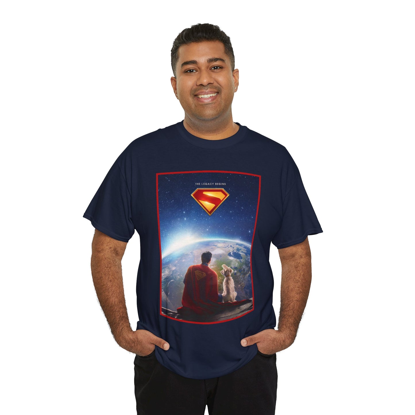 Superman Legacy T-Shirt - 2025 James Gunn Movie Scene - Clark & Krypto On the Moon - David Corenswet - DC Comics - Man of Steel