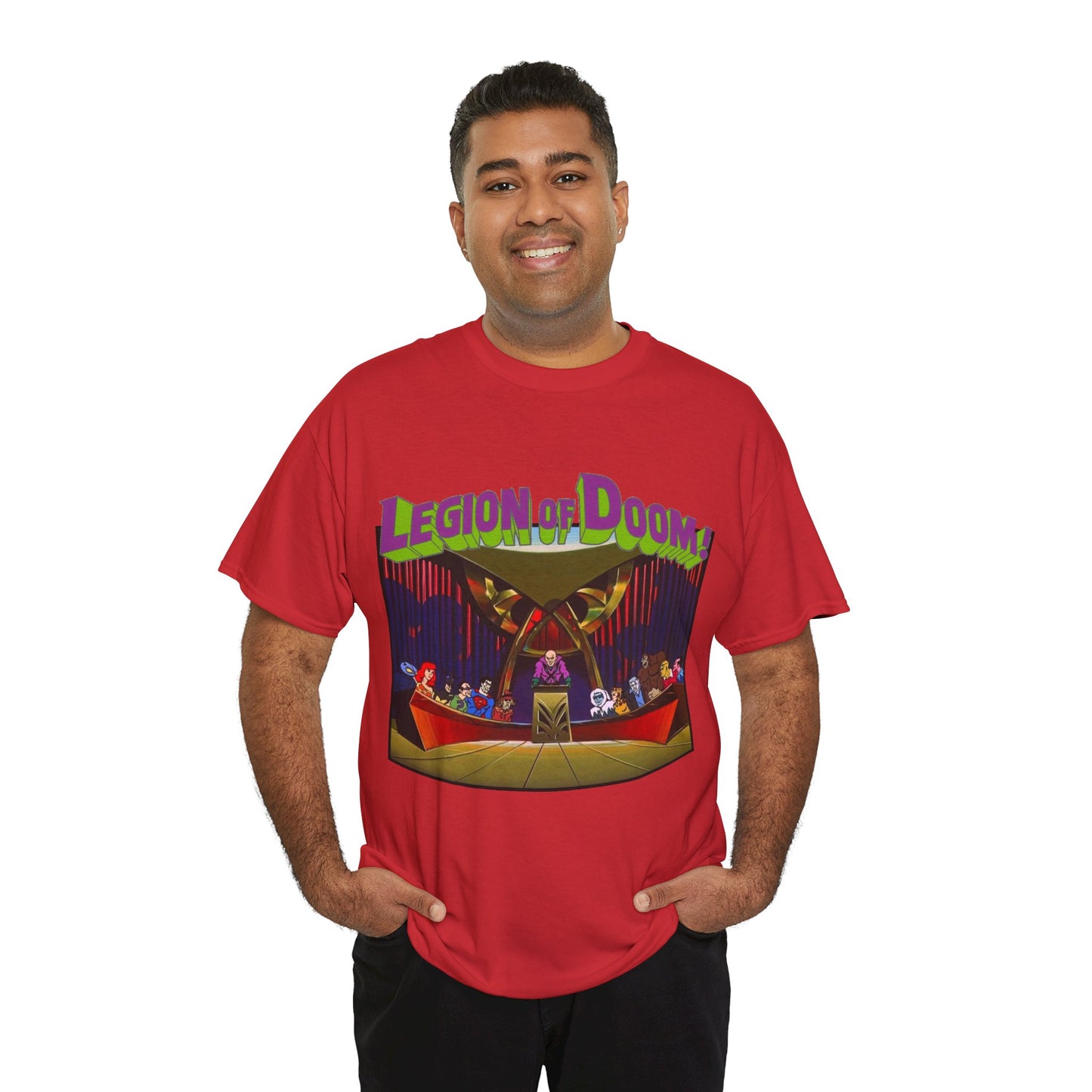 Legion of Doom T-Shirt - Super Friends Cartoon - Lex Luthor, Grodd, Brainiac, Giganta, Riddler, Bizarro, Scarecrow, Hanna-Barbera Animation