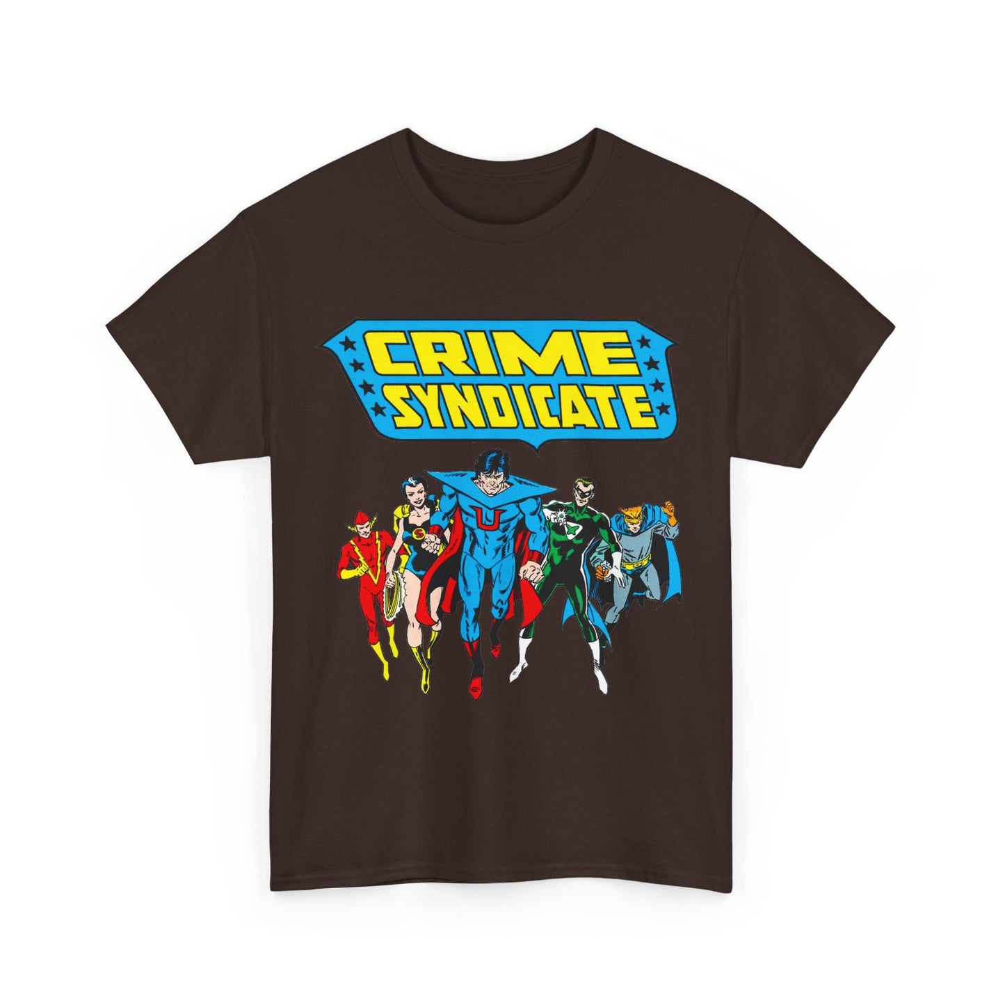 Crime Syndicate T-Shirt - Ultraman, Owlman, Superwoman, Power Ring, Johnny Quick - Earth 3 Justice League Villains - DC Comics