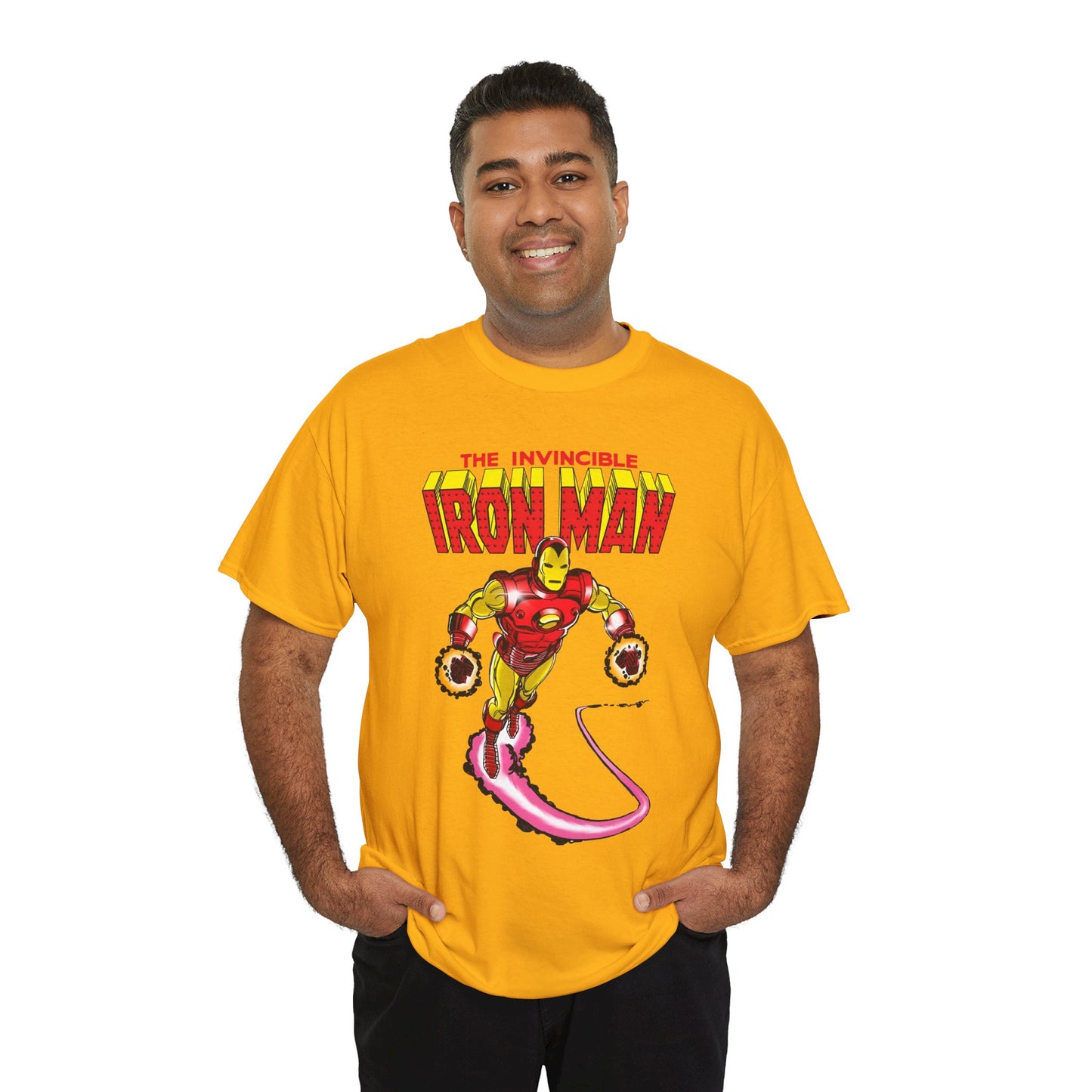 Iron Man T-Shirt - George Perez Art - Tony Stark in his Armor - Avengers Member - MCU - Marvel Comics
