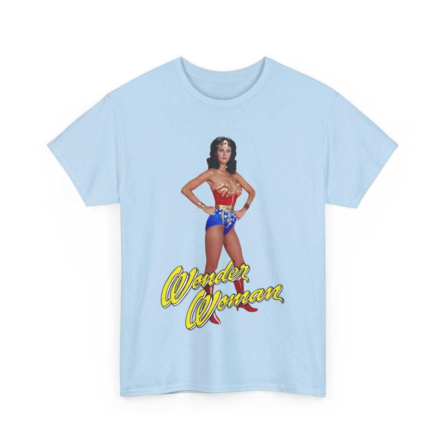 Wonder Woman T-Shirt - Lynda Carter - Popular 1970s CBS TV Show - DC Comics Character - Diana Prince, Paradise Island