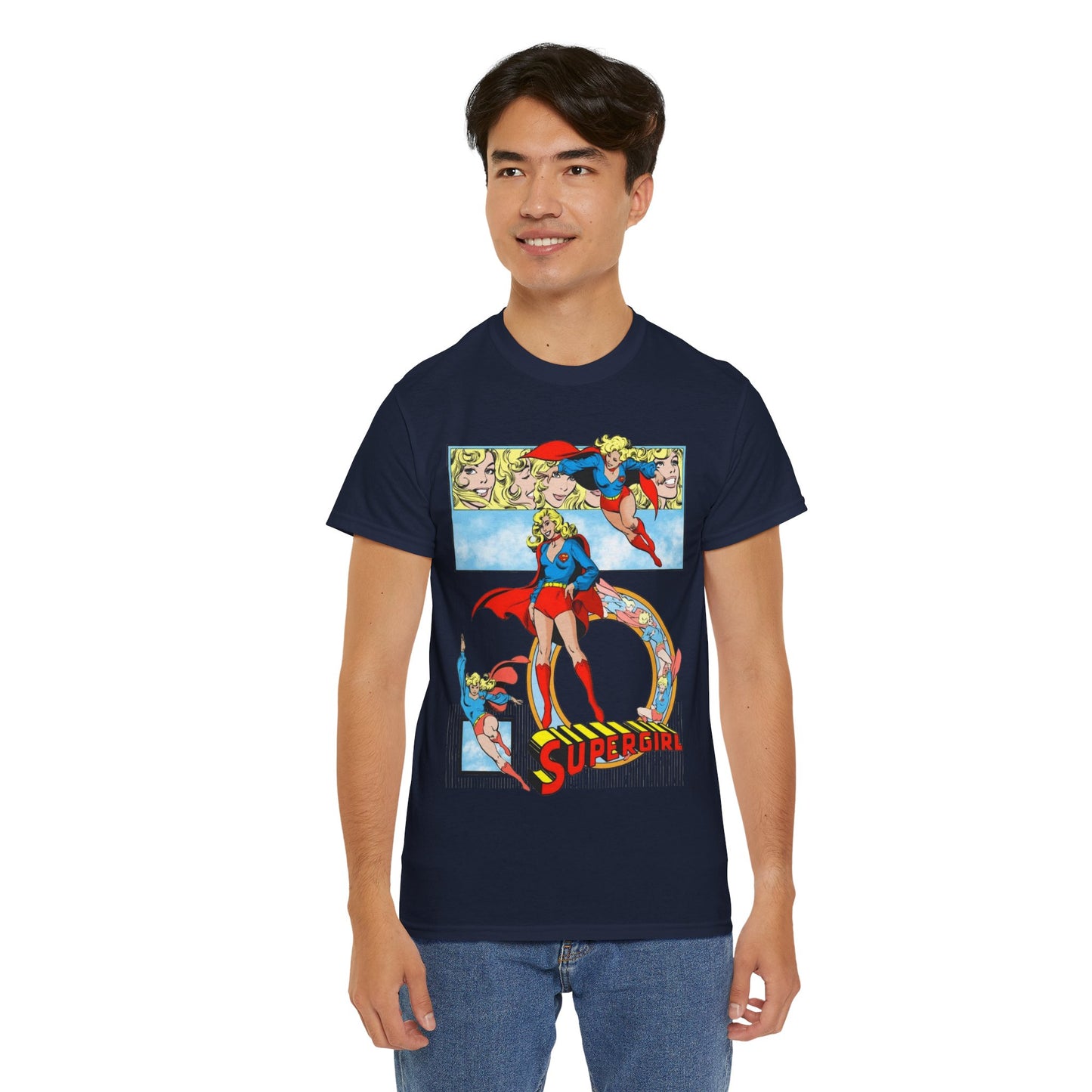 Supergirl T-Shirt - Krypton, Superman, Kara, Kandor - DC Comics - 1980s Art - Style Guide - Superman's Cousin