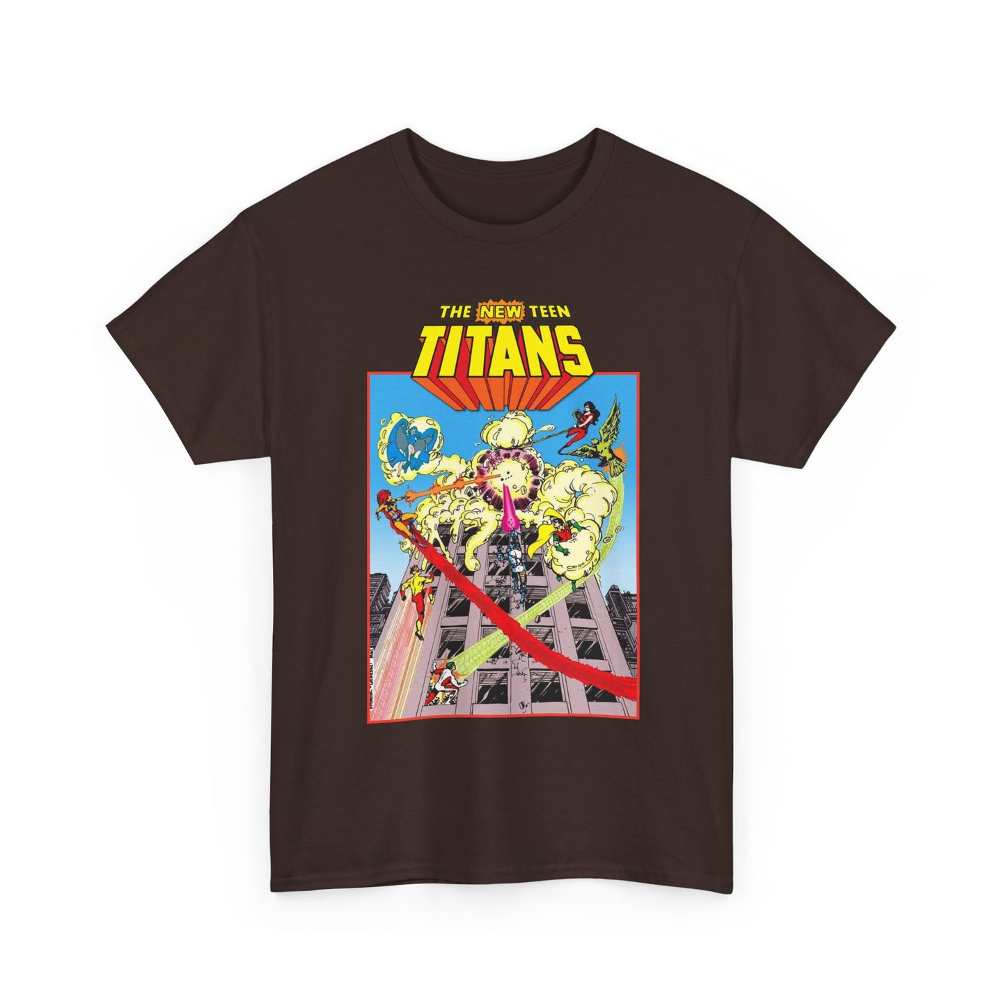 New Teen Titans T-Shirt - George Perez Art - DCCP #26 Preview Cover - Raven, Cyborg, Starfire, Changeling - DC Comics