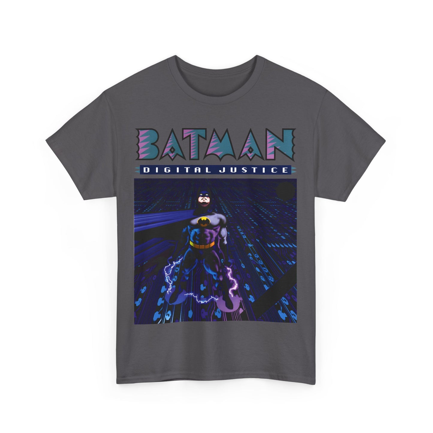 Batman Digital Justice T-Shirt - Pepe Moreno Computer Generated Art - Graphic Novel - Gotham City, Bruce Wayne - DC Comics
