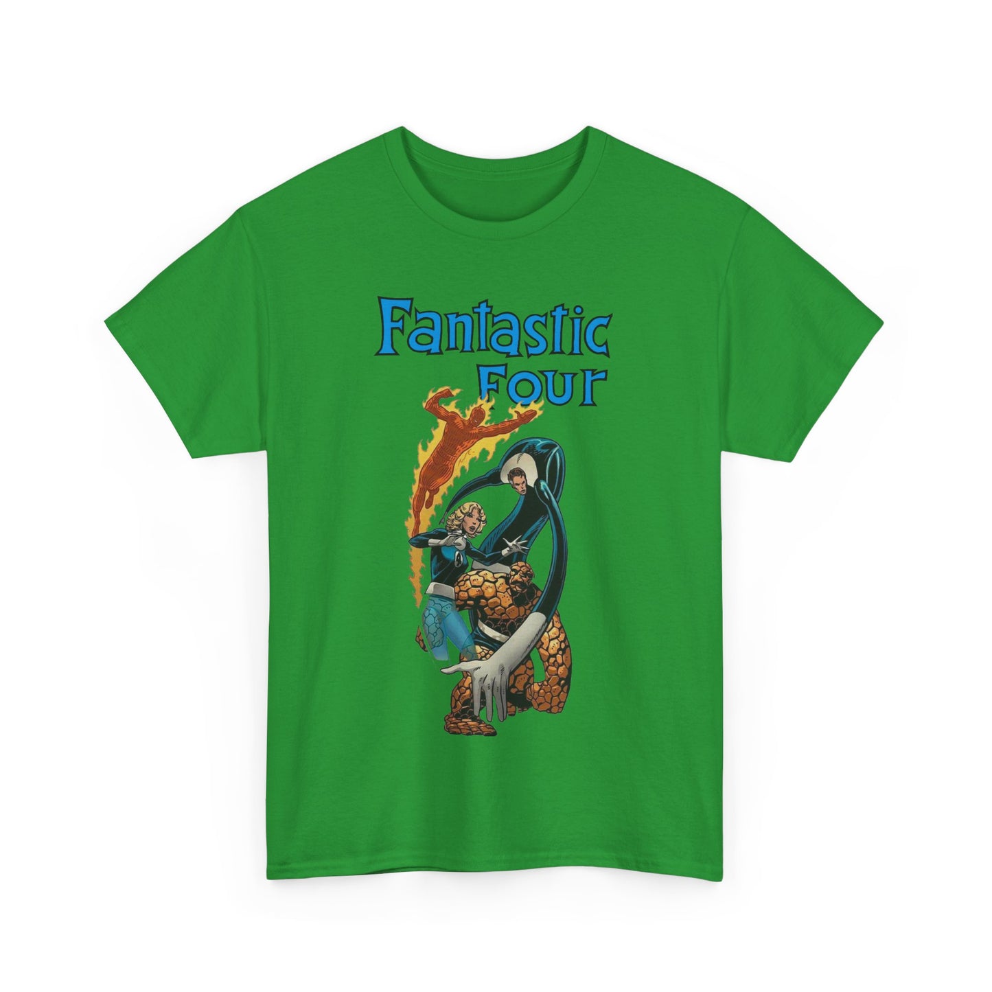 Fantastic Four T-Shirt - John Byrne Art - Invisible Woman, Reed Richards, The Thing, Human Torch - Marvel Comics